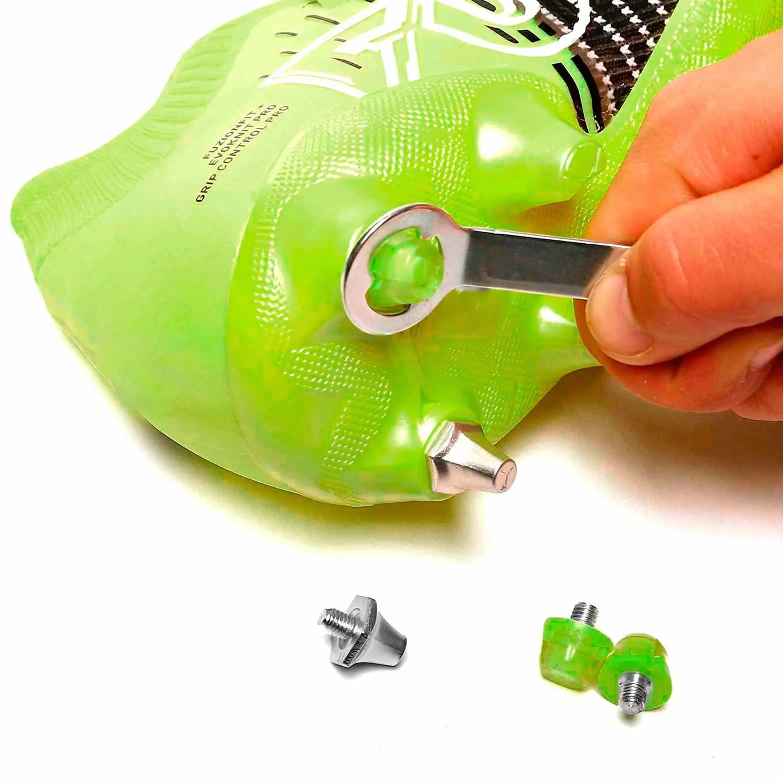 Tacchetti di Gomma TPU di Ricambio per Scarpe da Calcio Giallo Fluorescente -12