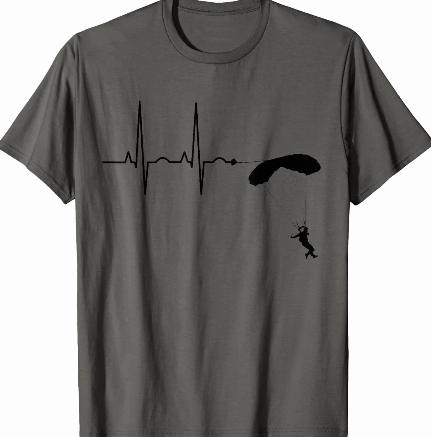 Maglietta Paracadute Skydive T-Shirt Grigio S M
