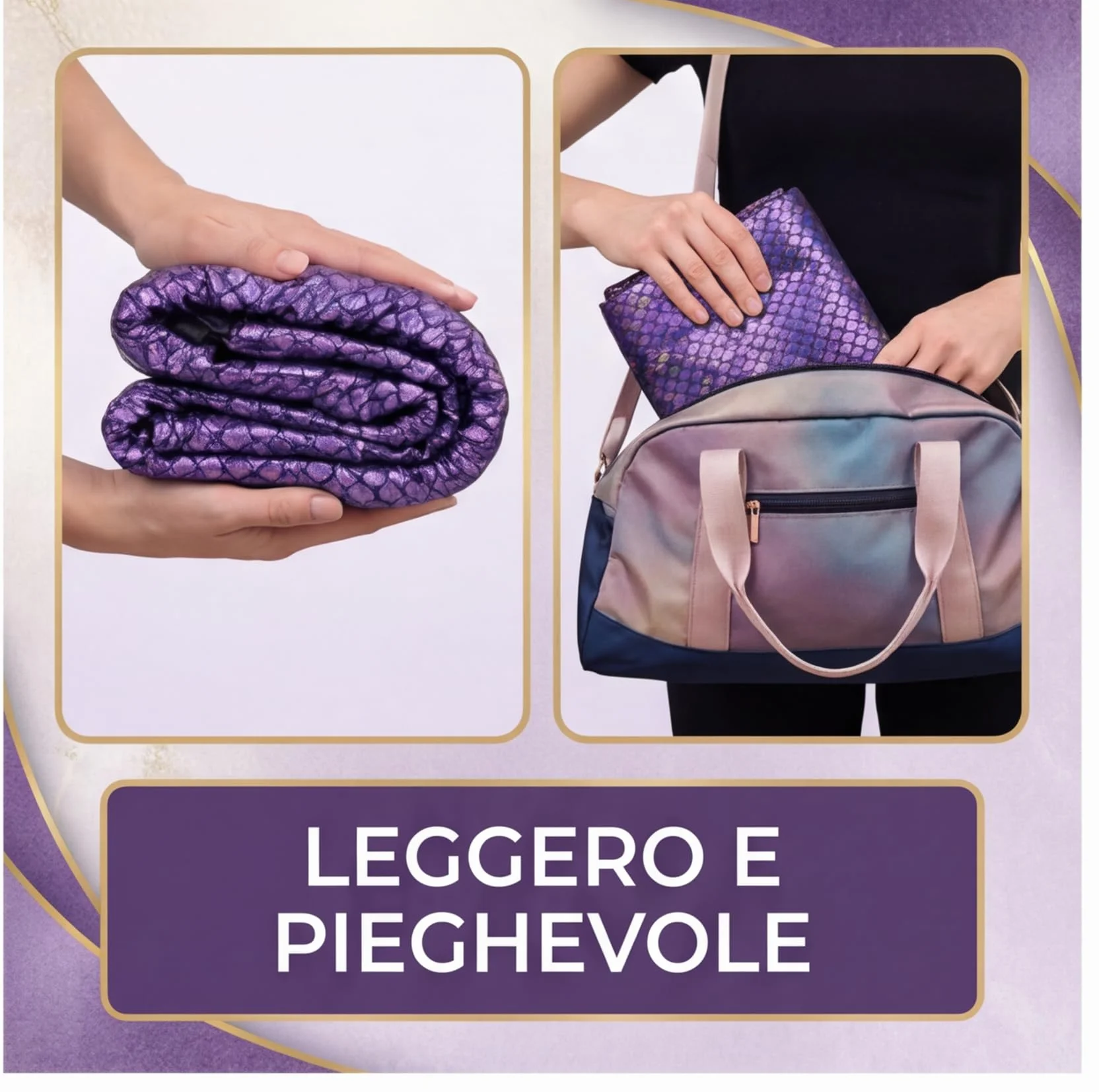 Copertura Protettiva per Cerchio Ginnastica Ritmica Diametro 85 cm Poliestere Viola