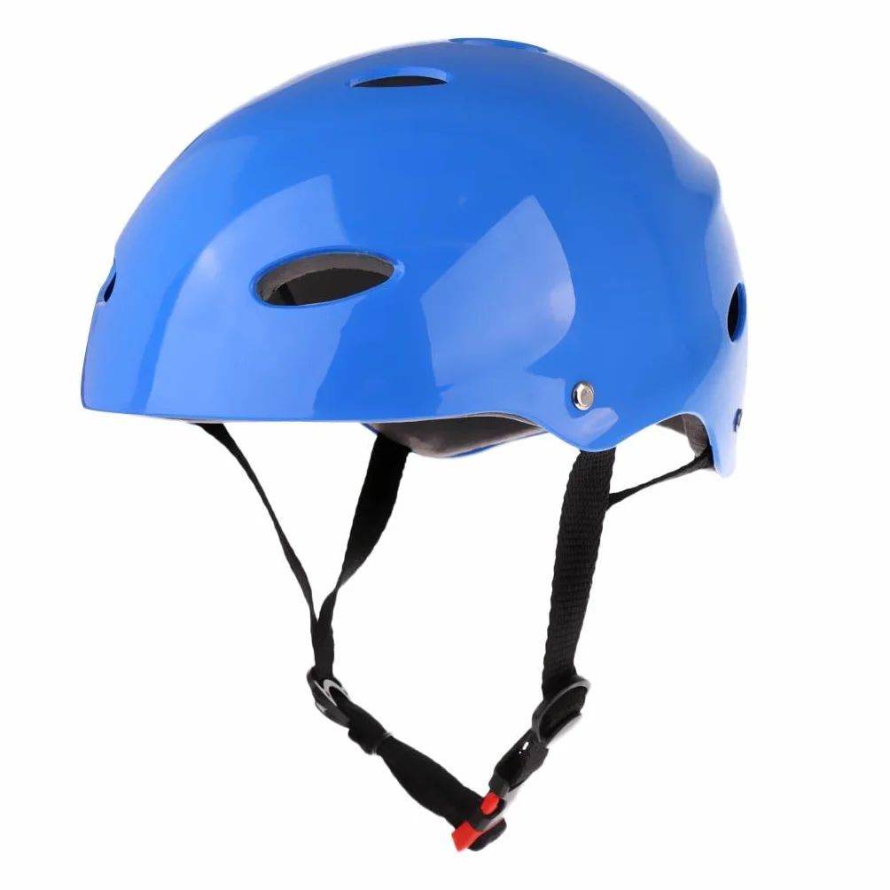 Kask bezpieczeństwa do sportów wodnych Wakeboard Kayak Canoa Barca Drifting Vela M Niebieski