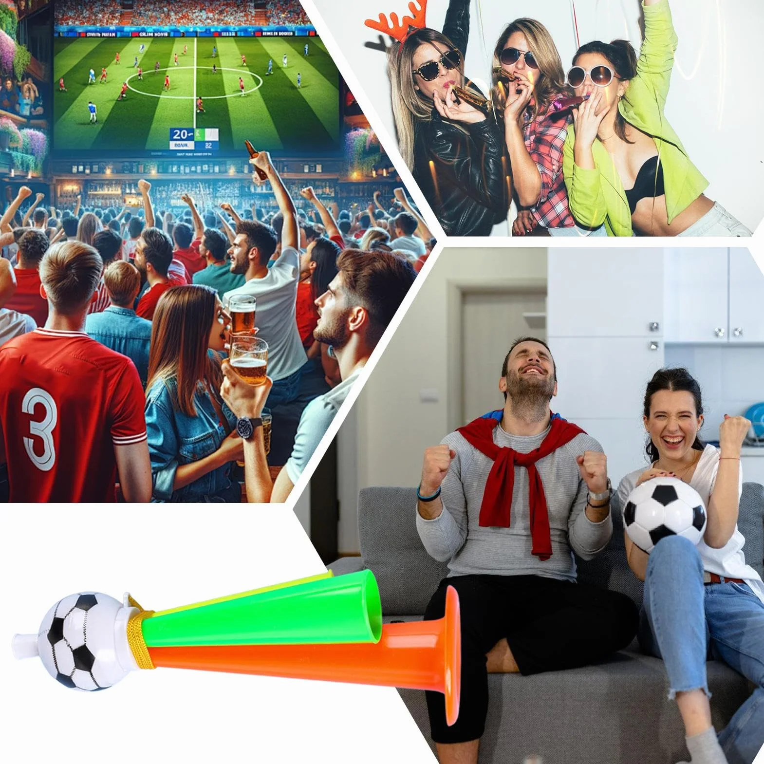 Tromba a fiato da stadio portatile ad alto volume per partite, feste e celebrazioni