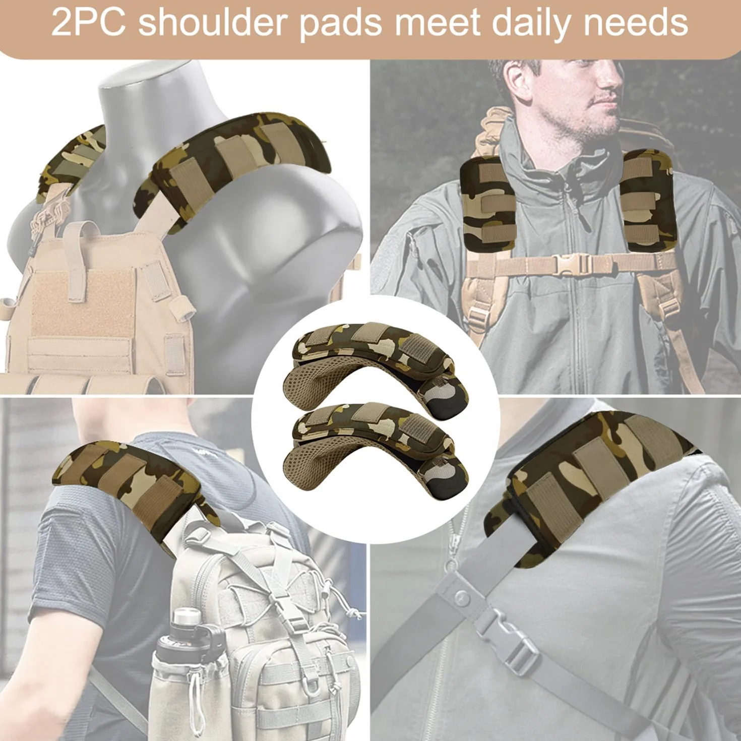 ZINZ Spalline Larghe Universali con Cuscino Ultra Spesso per Borsa da Viaggio 2 Pezzi