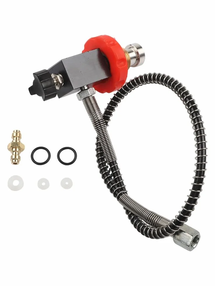 BlissfulAbode Valvola DIN ARA Adattatore Serbatoio 40MPa 6000Psi 1/8 BSPP G5/8 Stazione di Ricarica