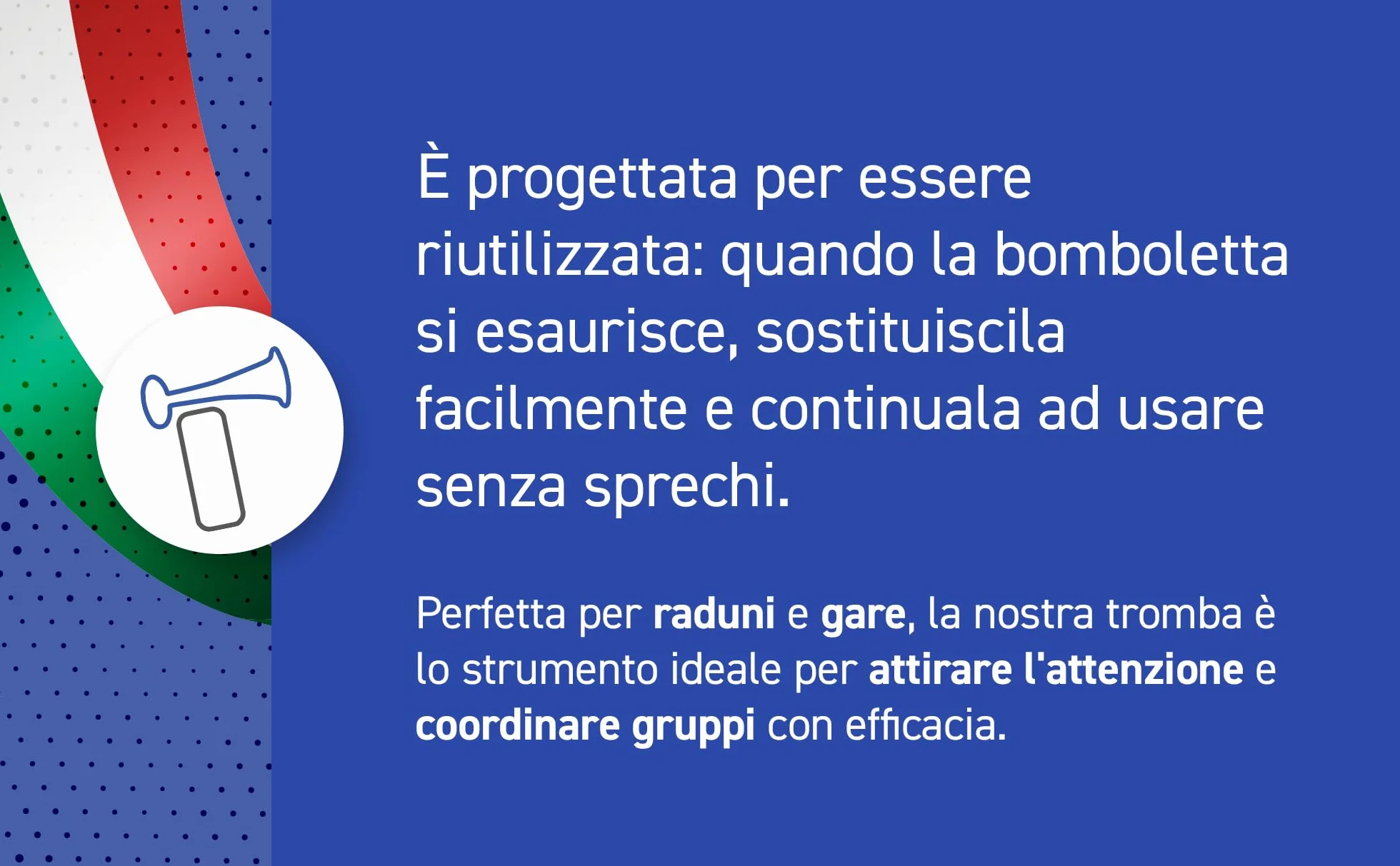 Tromba Team Tromba da Stadio 300ml Avvisatore Acustico per Eventi Sportivi e Nautica