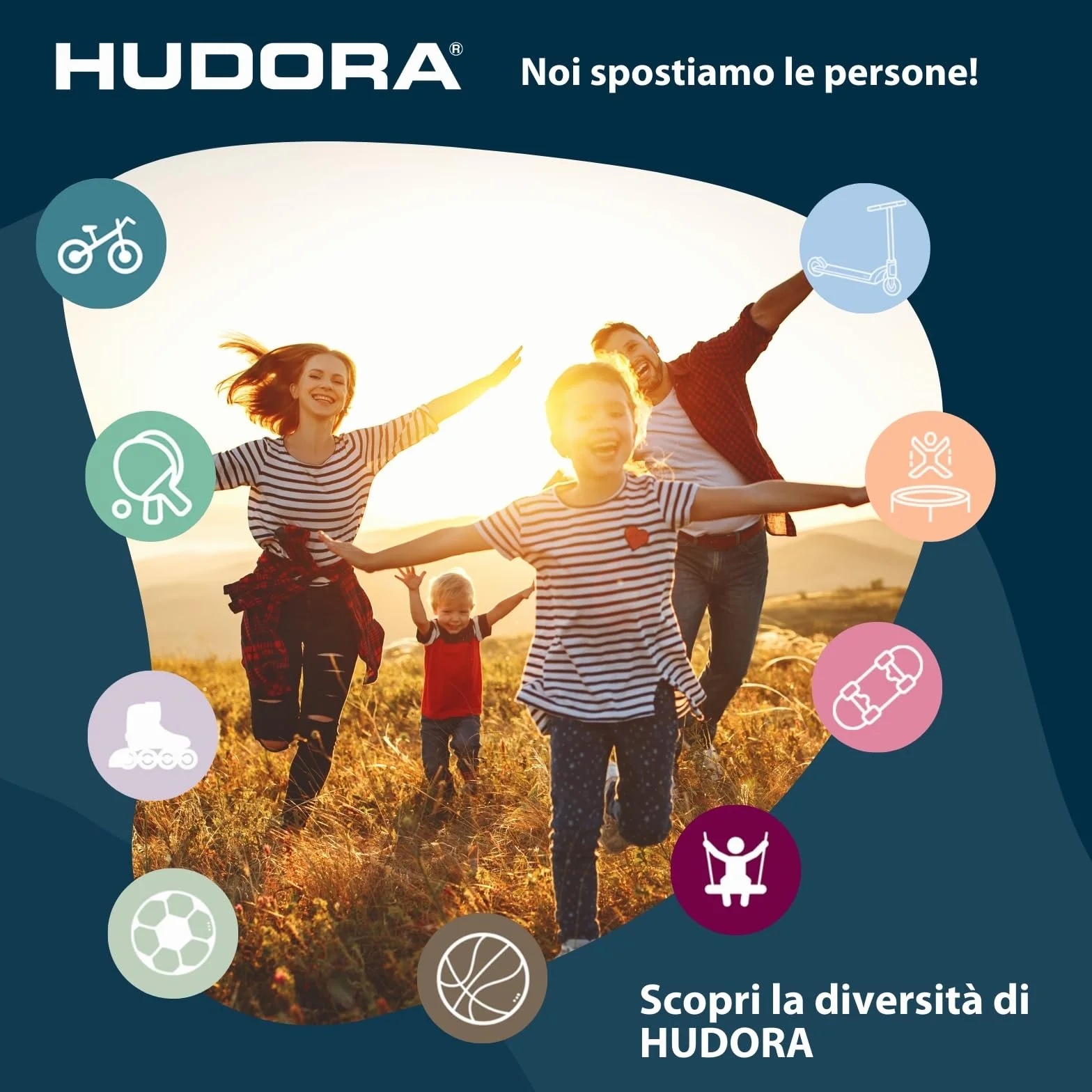 HUDORA Sbarra per trazioni Fabian Standard/Pro regolabile 4 altezze 100kg