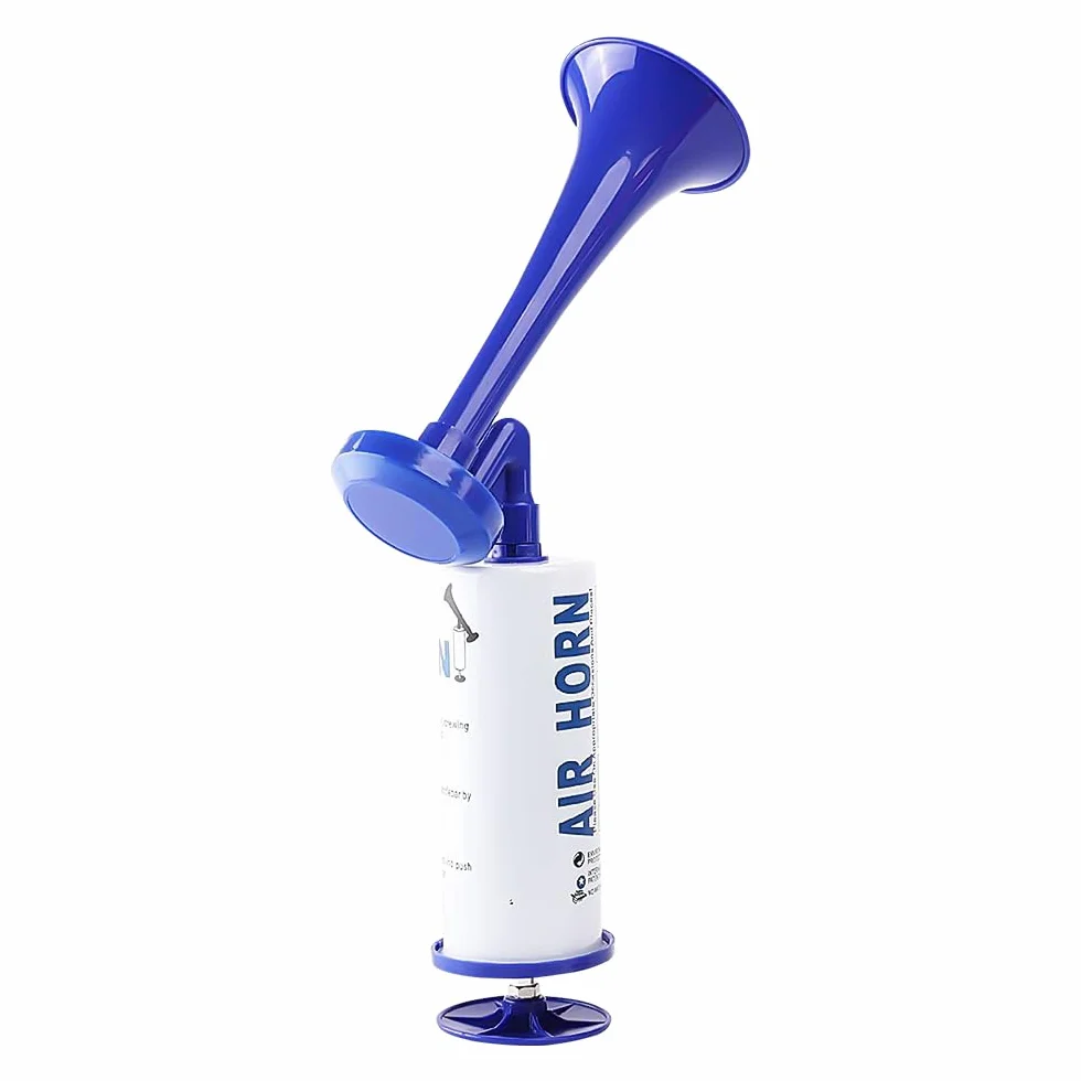 Tromba da Stadio,Tromba d'aria Portatile,Trombetta da Stadio Forte,Corno da Stadio,Handheld Fanfare Air Horn Estremamente Forte,Tromba ad Aria Compressa per Feste,Partite di Calcio,Eventi Sport