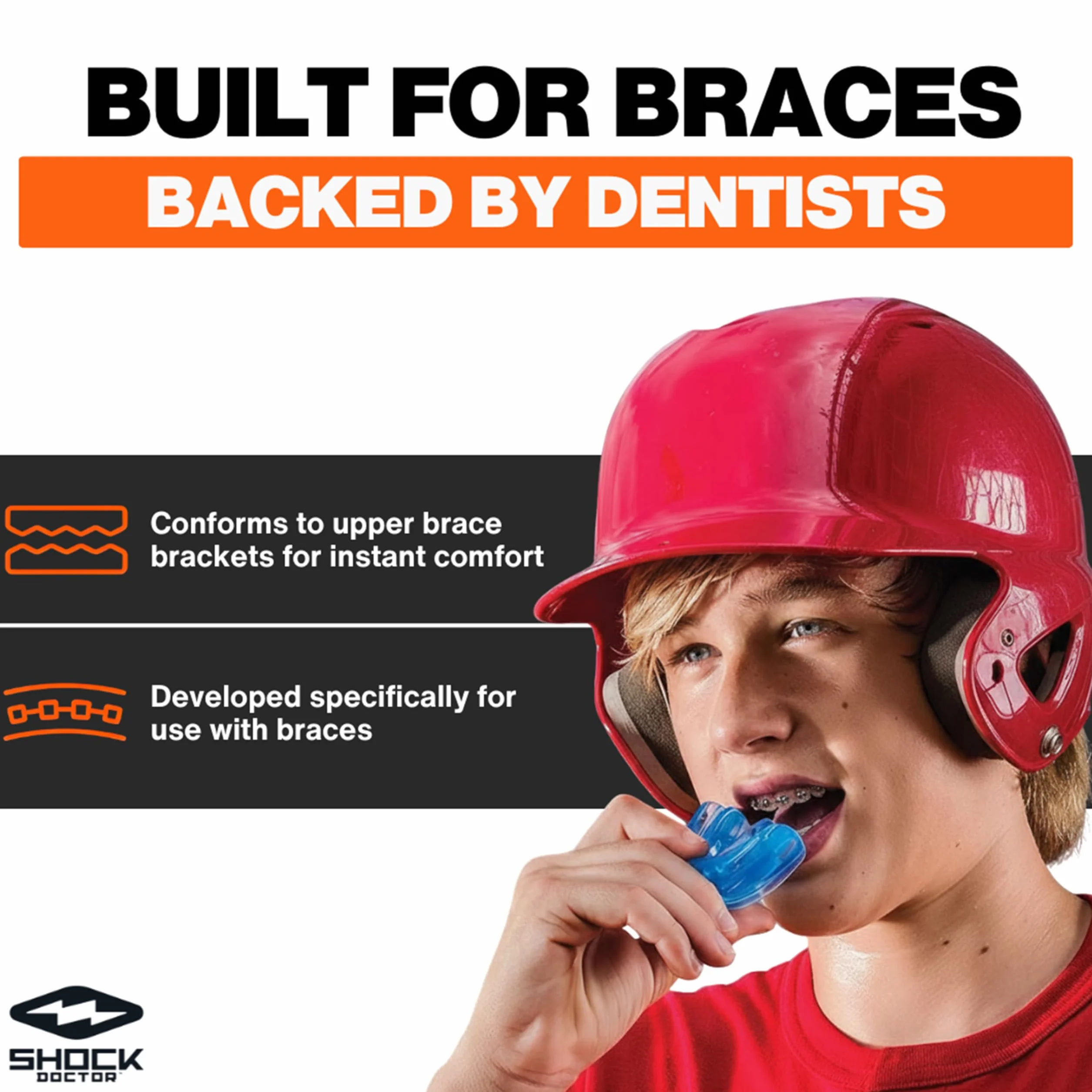 Shock Doctor Paradenti Unisex Double Braces
