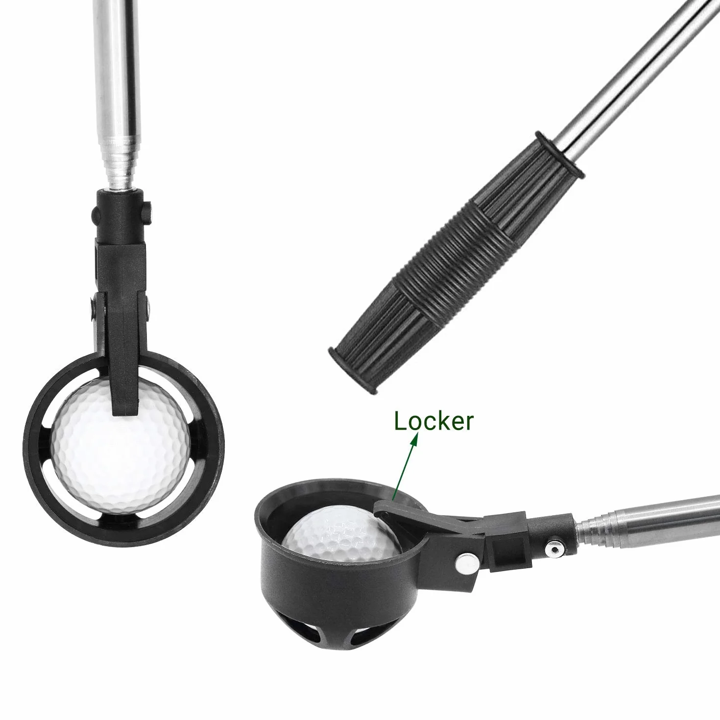 Retriever Telescopico per Palline da Golf Inossidabile con Pinza per Acqua 1,82 m 2,74 m Accessorio da Golf