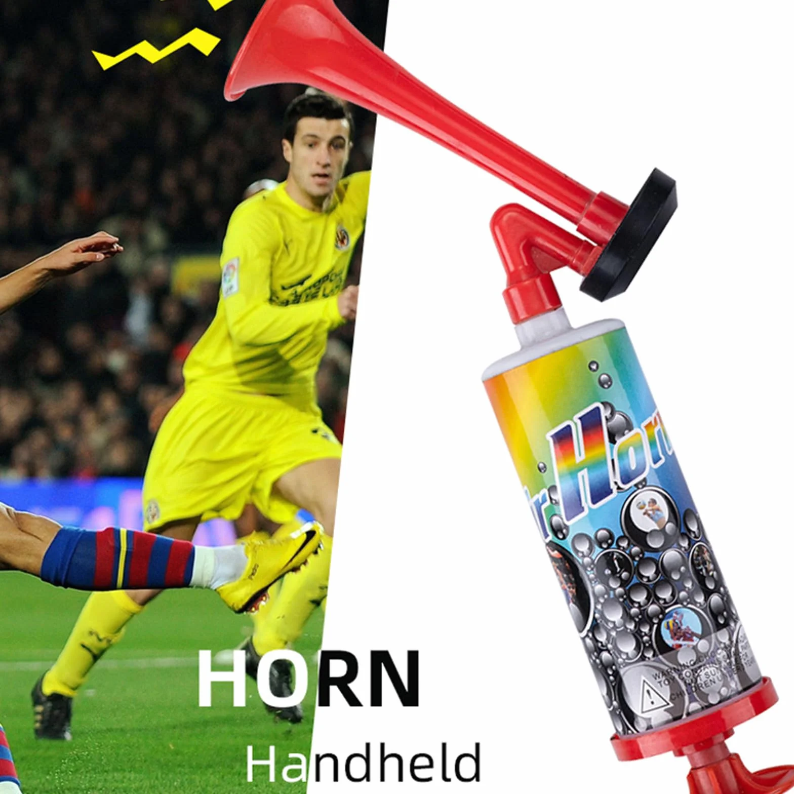 Tromba da Stadio 2 PCS Air Horn Clacson a Gas per Partite di Calcio Eventi Sportivi