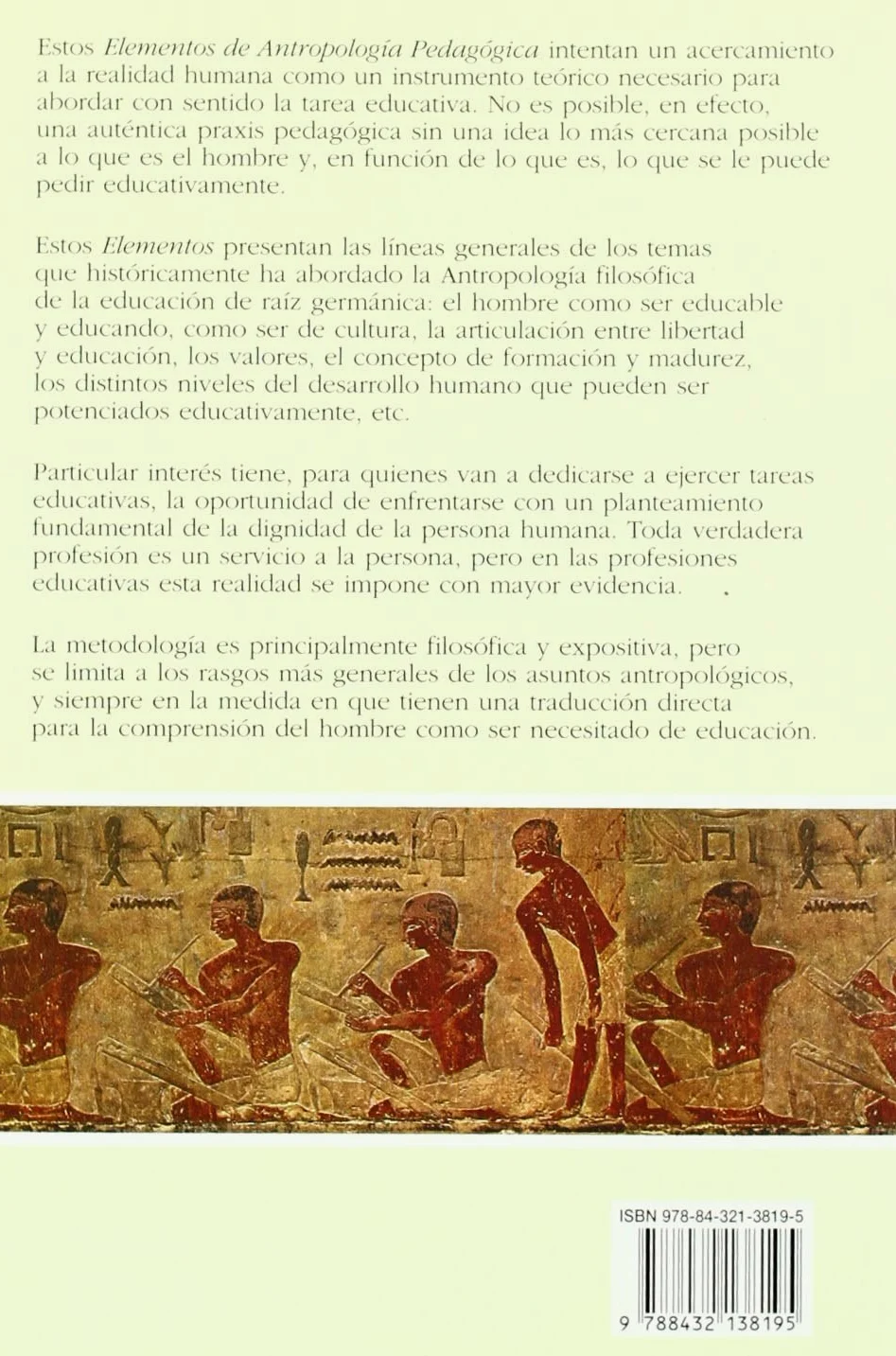 Elementos de antropología pedagógica