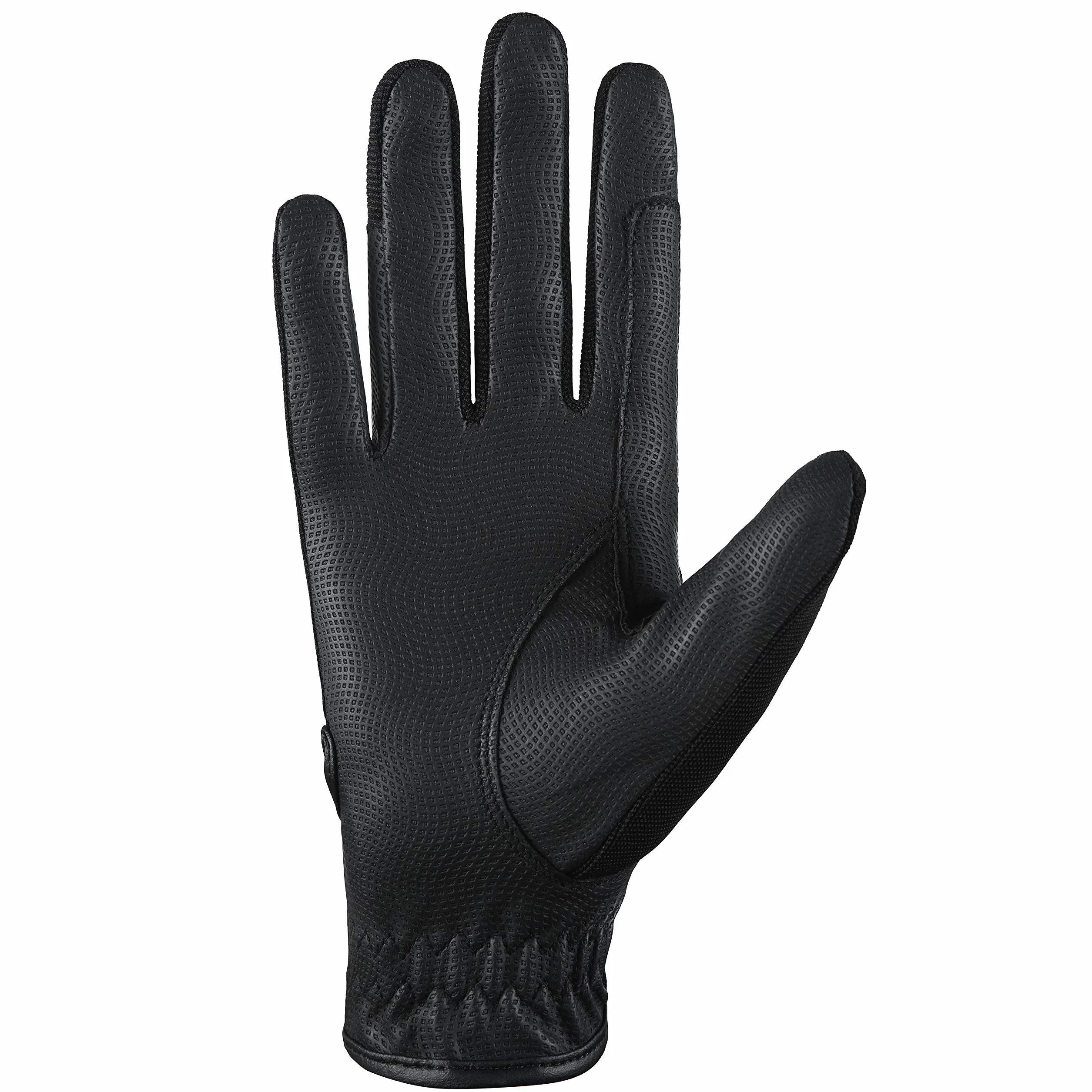 AFE Guanti da equitazione da donna in pelle sintetica elasticizzata nero rosa viola lilla