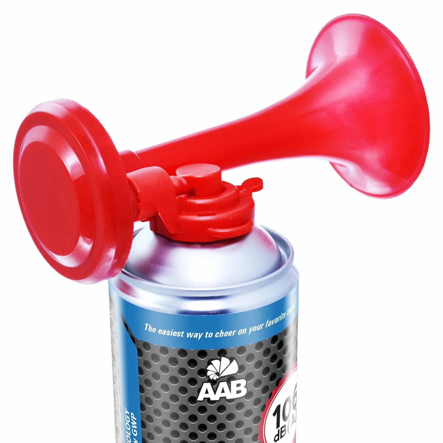 AAB 3X Signal Horn 106 dB(A)-fino a 120 segnali, Trombetta ad Aria Compressa, Trombe da Stadio Molto Rumorosa, Tromba Tifo Ideale per Feste, Trombetta Stadio, fanfara per EM 2024, campionato europeo