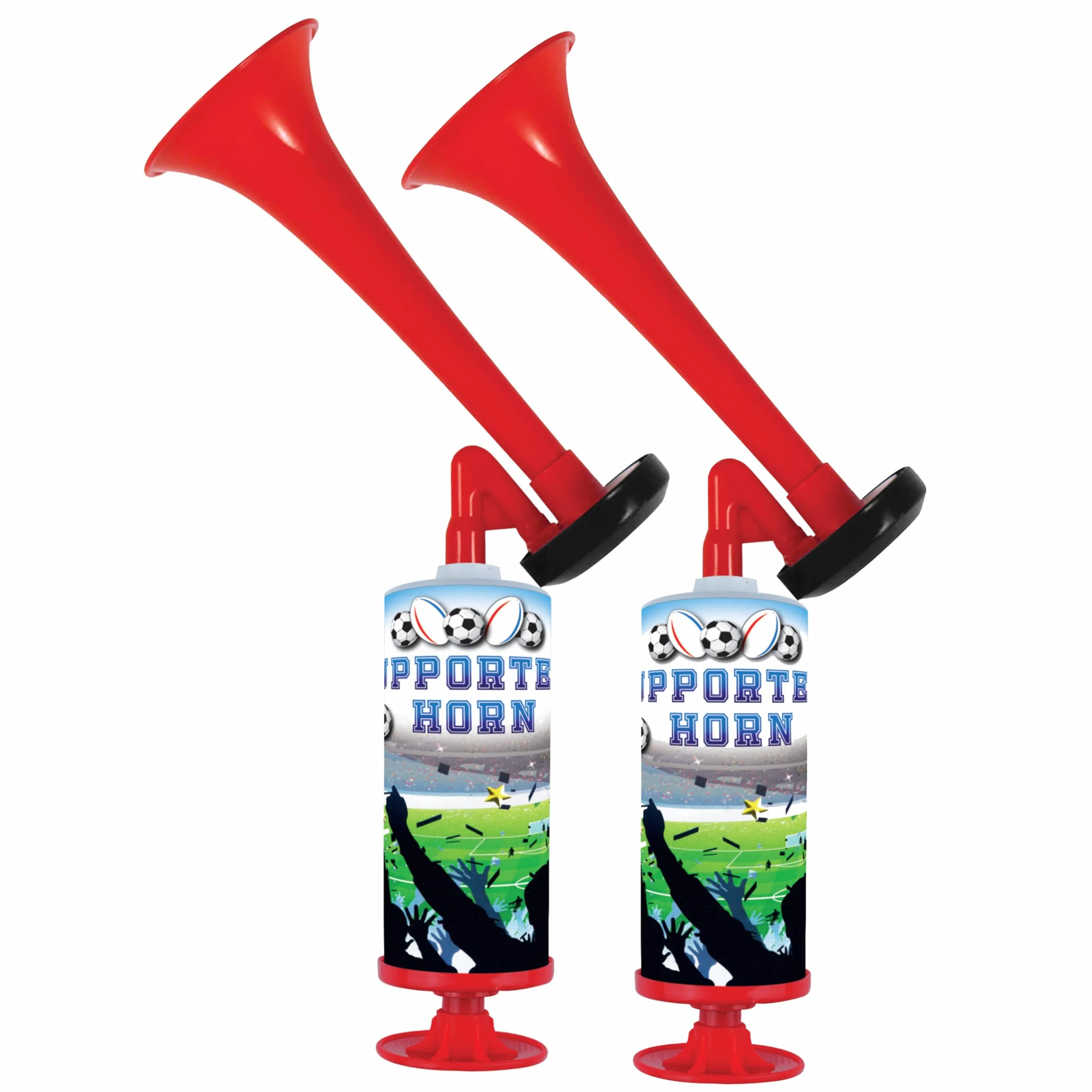 Piro89 Due Trombe da Stadio, Trombetta da Stadio Manuale, Tromba da Stadio Senza Gas, Stadium Hair Horn