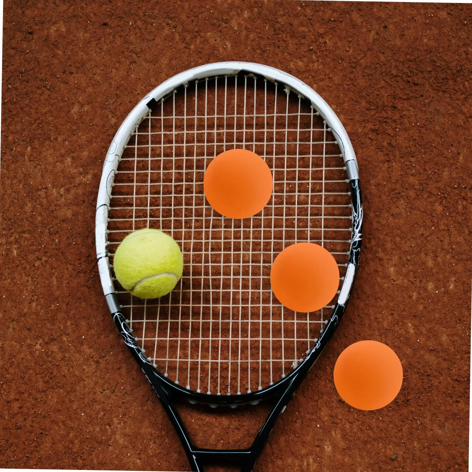 ifundom 4 Palline da Squash in Gomma per Allenamento Rimbalzanti per Bambini Arancioni