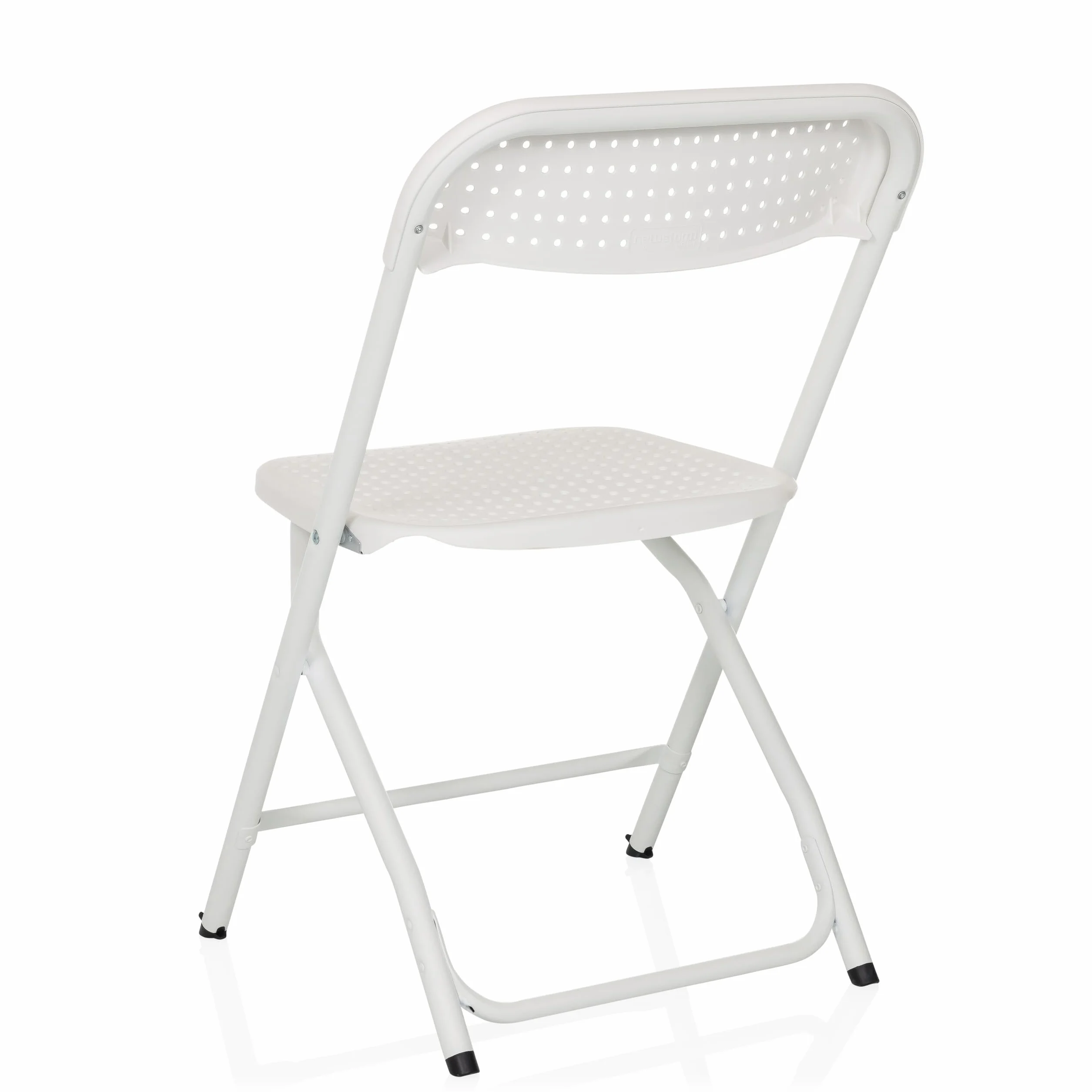 HJH Office Sedia Pieghevole TUDELA XXL PRO W, Bianca, Moderno, Pieghevole, Portatile, 250 kg, Plastica, Ideale per Pranzo, Esterno, Pieghevole, Leggero, Risparmio di Spazio