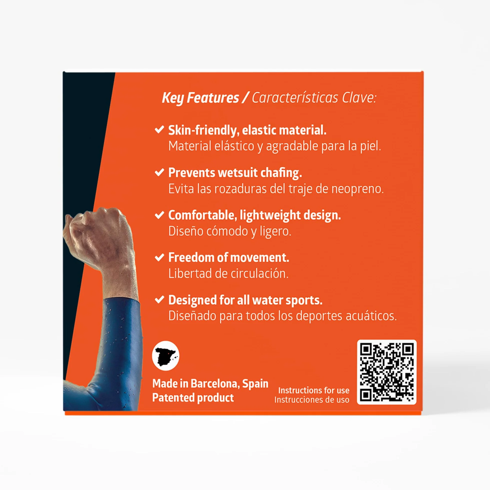 Protezione Collo per Muta in Neoprene – Previene Irritazioni e Ferite in Nuoto, Surf e Immersioni – Collare Elastico Compatibile con Vaselina – Riutilizzabile – Colore Arancione