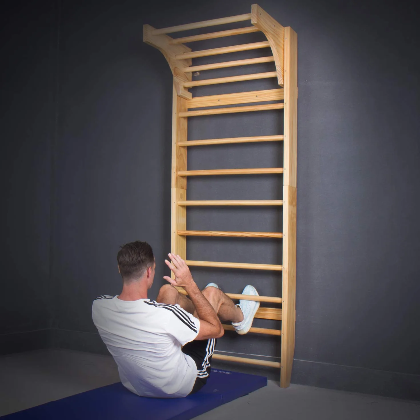CCLIFE Spalliera Svedese Scala Svedese in Legno Telaio Arrampicata Fitness Adulti Bambini