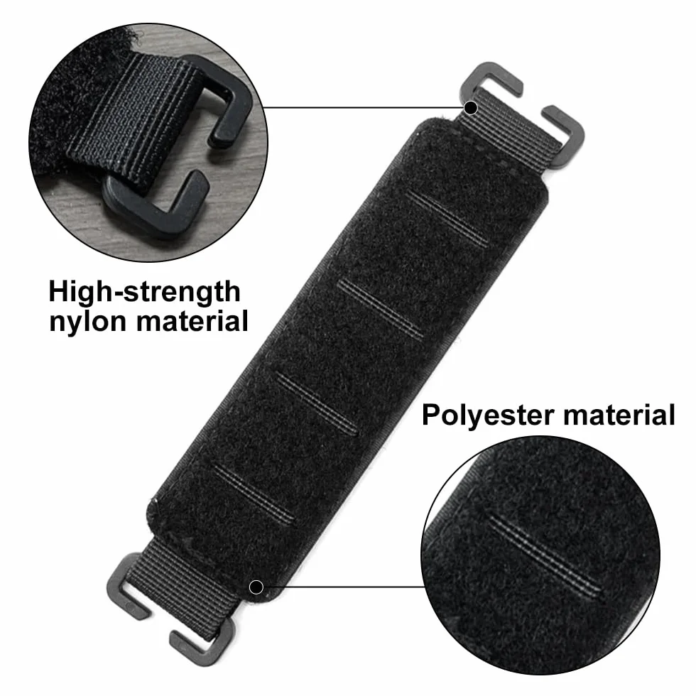 Pannello Tattico per Zaino, Porta Molle con Strisce di Supporto per Organizer per Borse con Gancio e Passante, Accessori per Zaini e Gilet Tattici, Pannello Toppe Tattiche