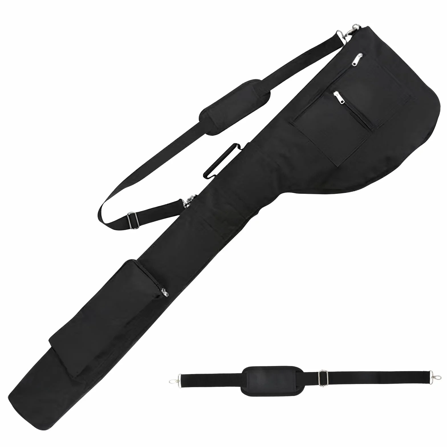Borsa da viaggio piccola e leggera per mazze da golf, portatile, pieghevole e da trasporto, capacità da 8 a 10 bastoncini