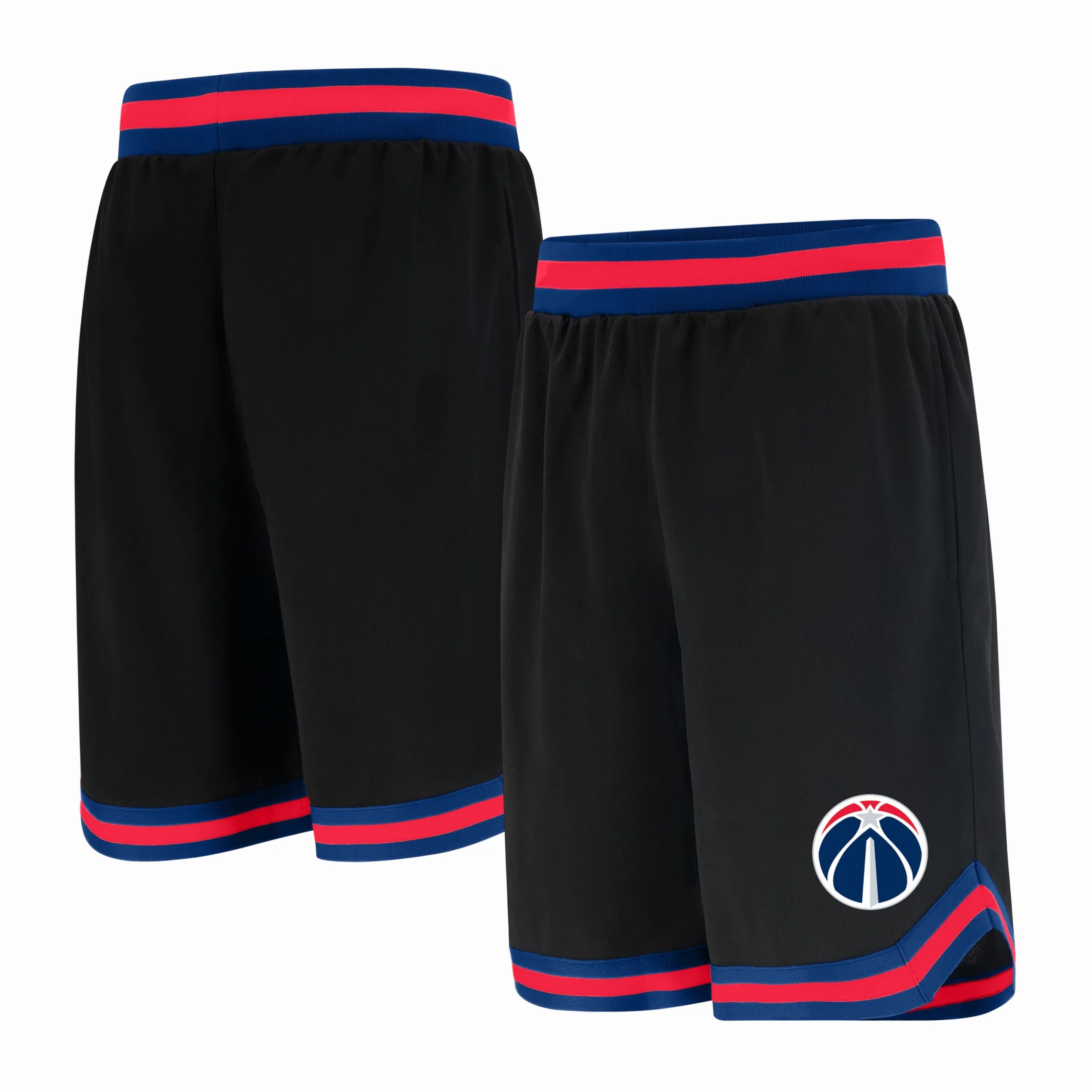Unk NBA Ultra Game GSM3547F NBA Woven Team Logo Poly Mesh Basket Shorts Nero, XL