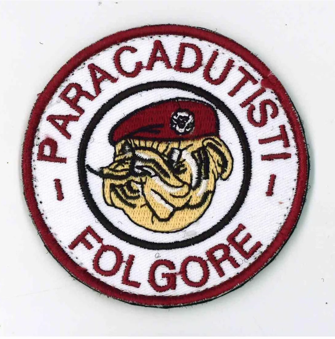 PATCH MILITARE A STRAPPO PARACADUTISTI FOLGORE 8,0 cm