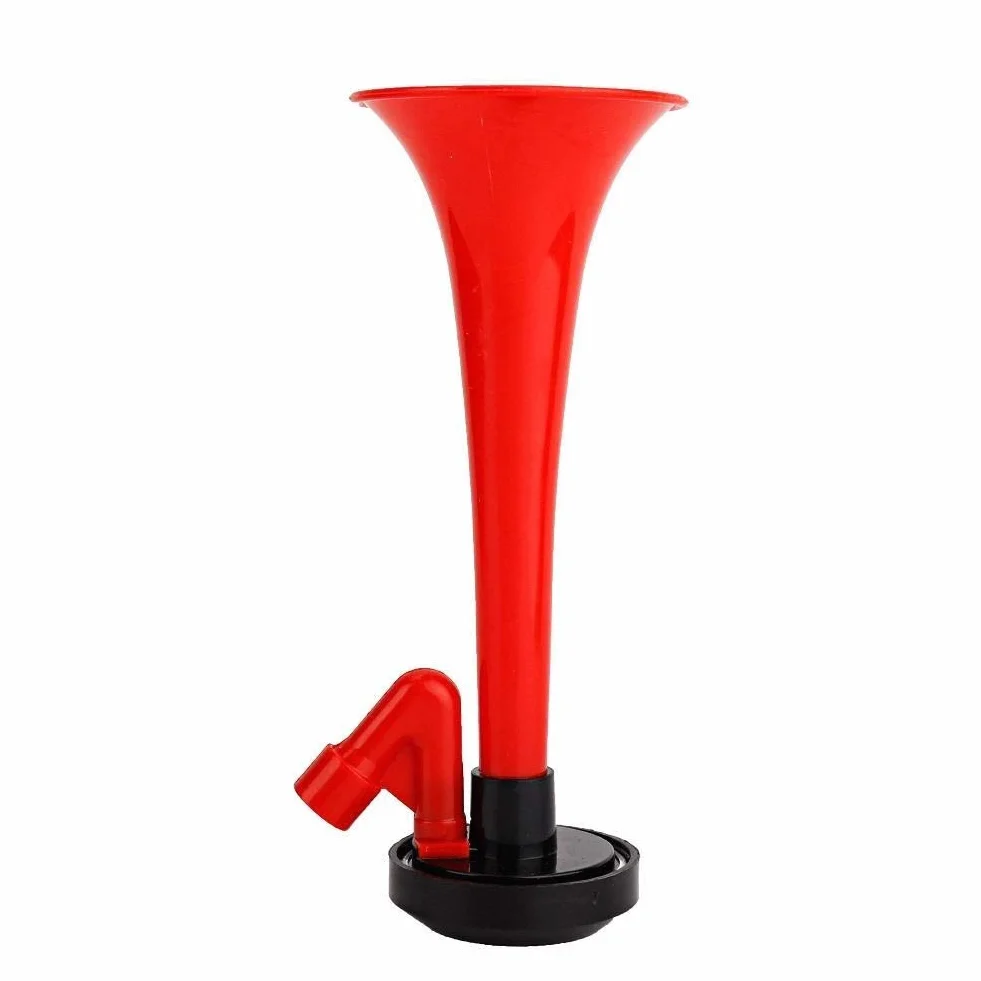 KSTE Tromba con Tromba d'aria per Pompa Manuale, Riutilizabile Tromba Stadio con Pompa, Tromba d'aria Portatile per Partite Calcio Eventi Sportivi Sicurezza Rumori Forti Barche Segnalazione