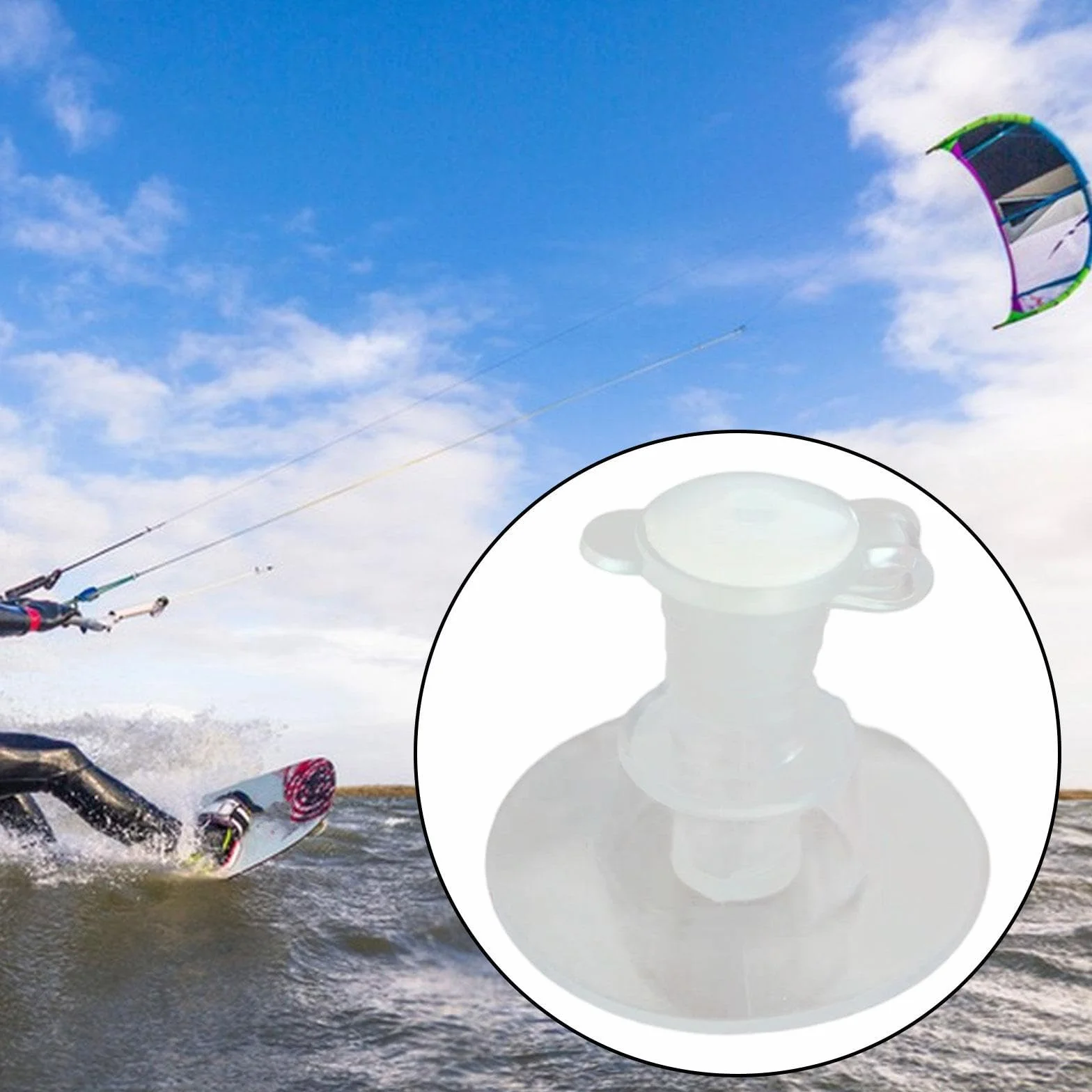 Milageto Kitesurf Valvola Kite Accessori Surf Mare Ricambio Portatile PVC