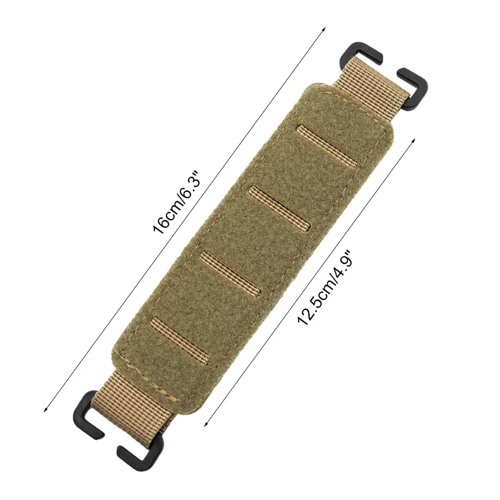 Pannello Tattico per Zaino, Porta Molle con Strisce di Supporto per Organizer per Borse con Gancio e Passante, Accessori per Zaini e Gilet Tattici, Pannello Toppe Tattiche