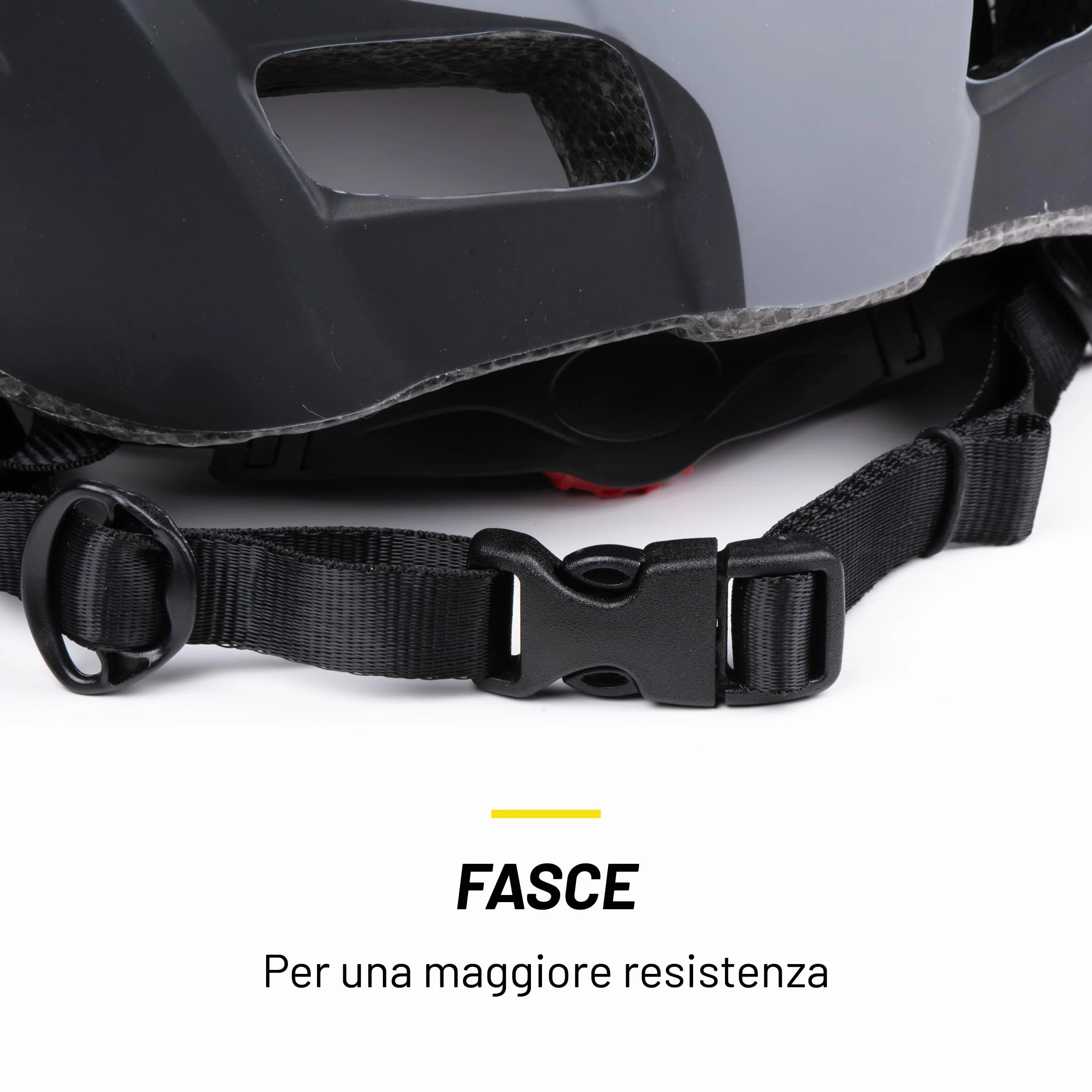 Dunlop Casco da bicicletta con luce LED regolabile 55-58 cm Nero