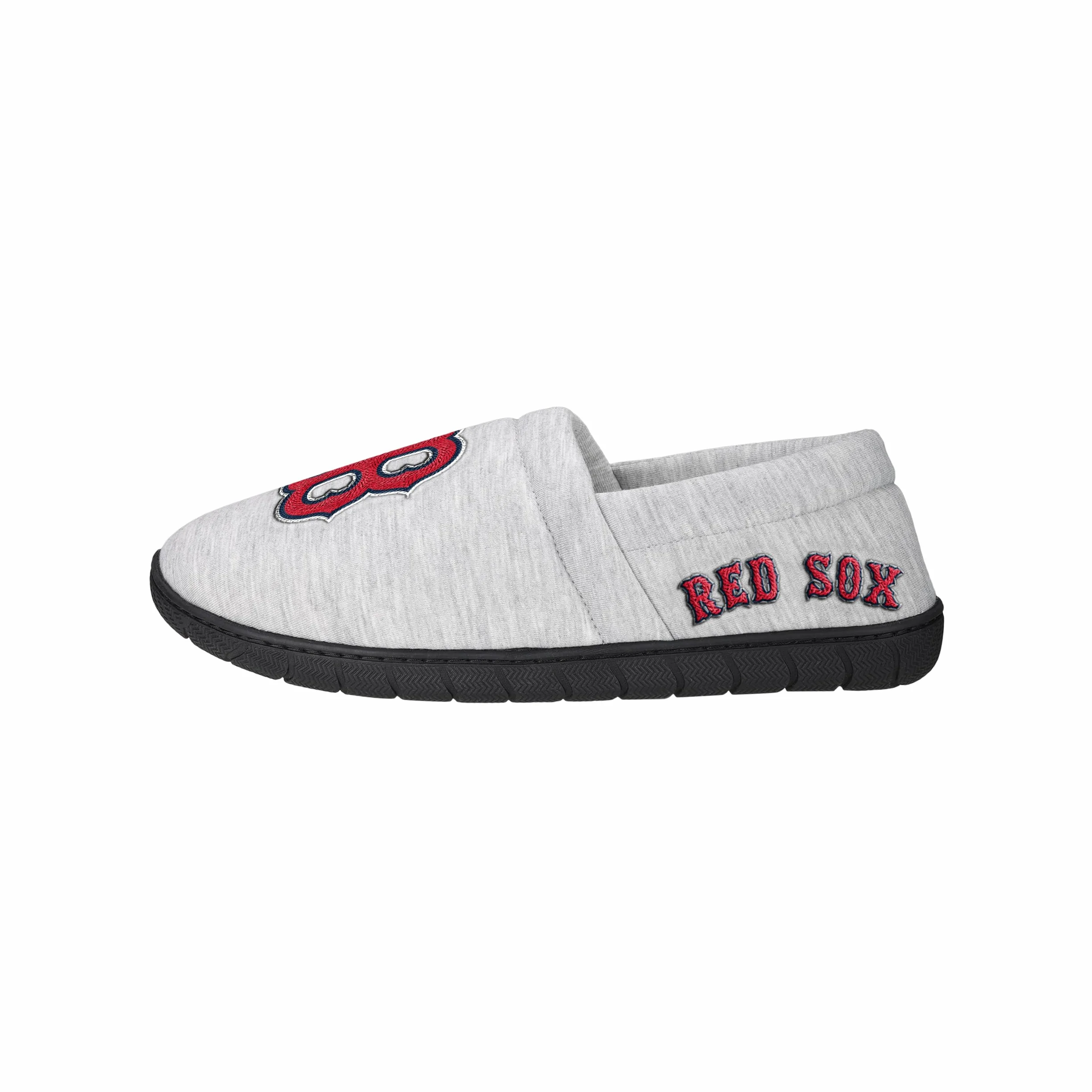 FOCO - Mens MLB Team Big Logo Grigio Felpa Sherpa Mocassini Pantofole Adulto