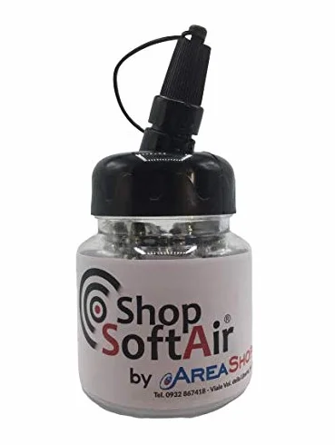 Pallini Metallo Softair 6mm 0,80g Sferici Calibrati 200