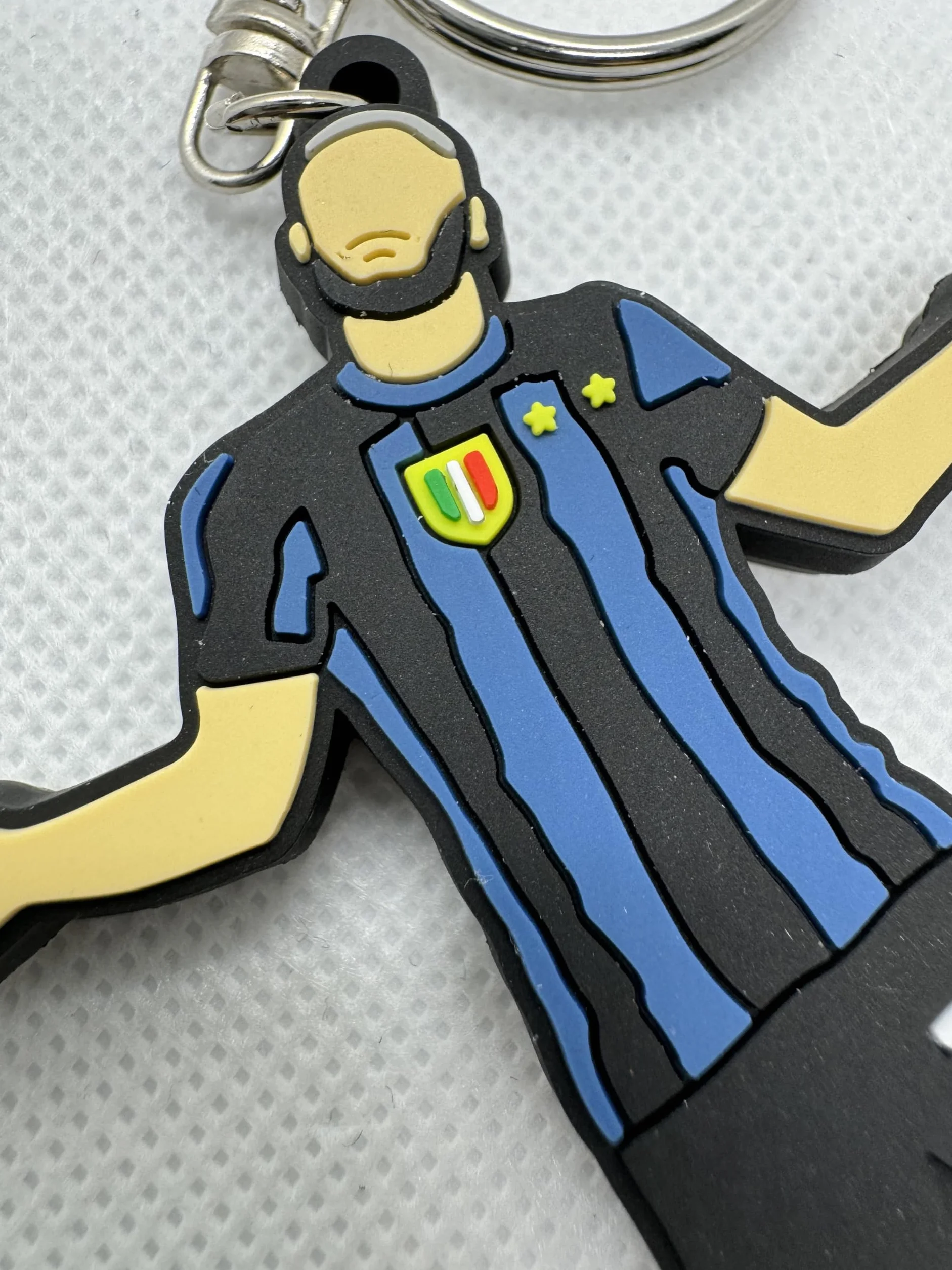 Portachiavi CELEBRATIVO con Scudetto e stelle 8cm maglia neroazzurra LIMITED EDITION idea regalo per tifosi