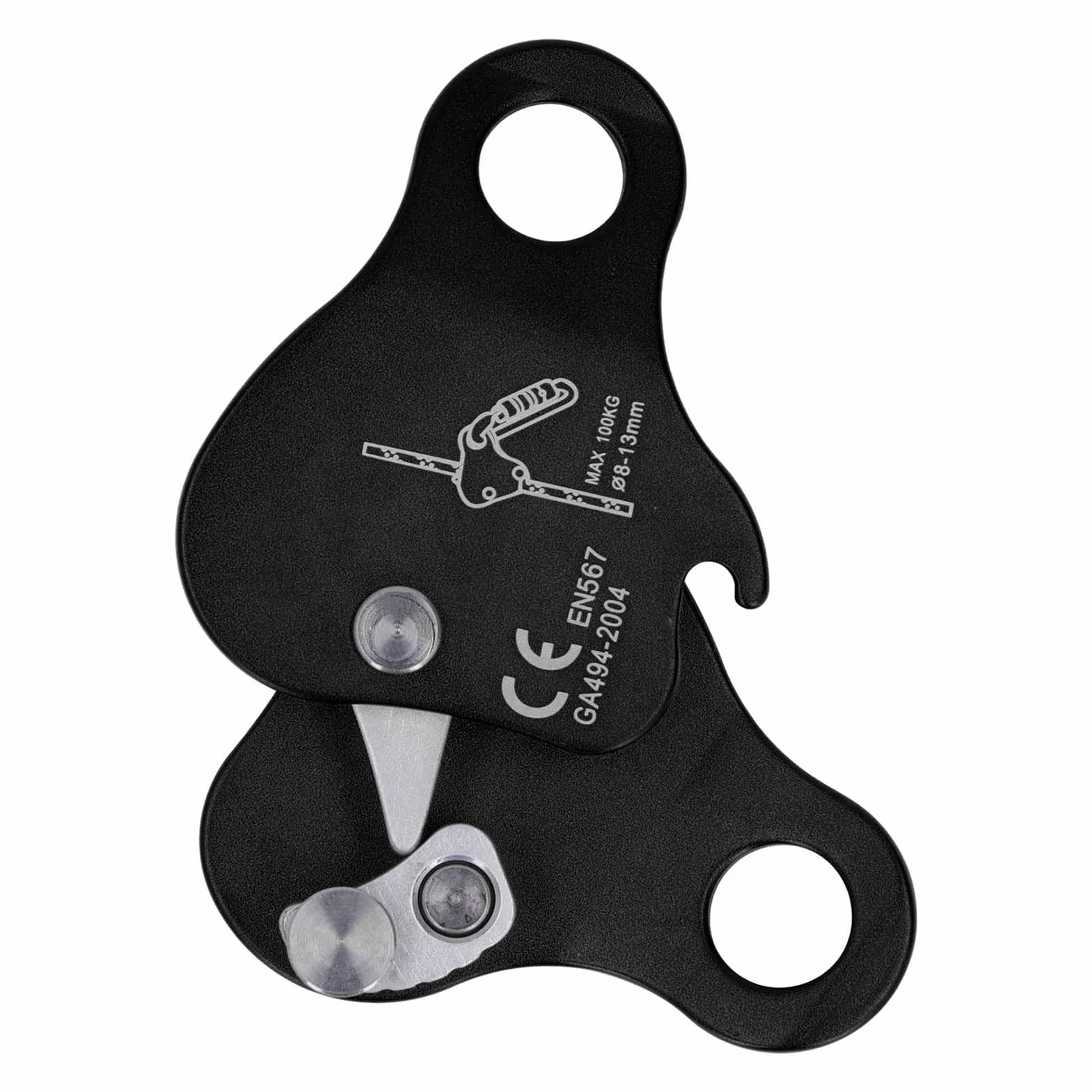 Keenso Fermacorda Autobloccante in Lega di Alluminio 8-13mm per Arrampicata Alpinismo