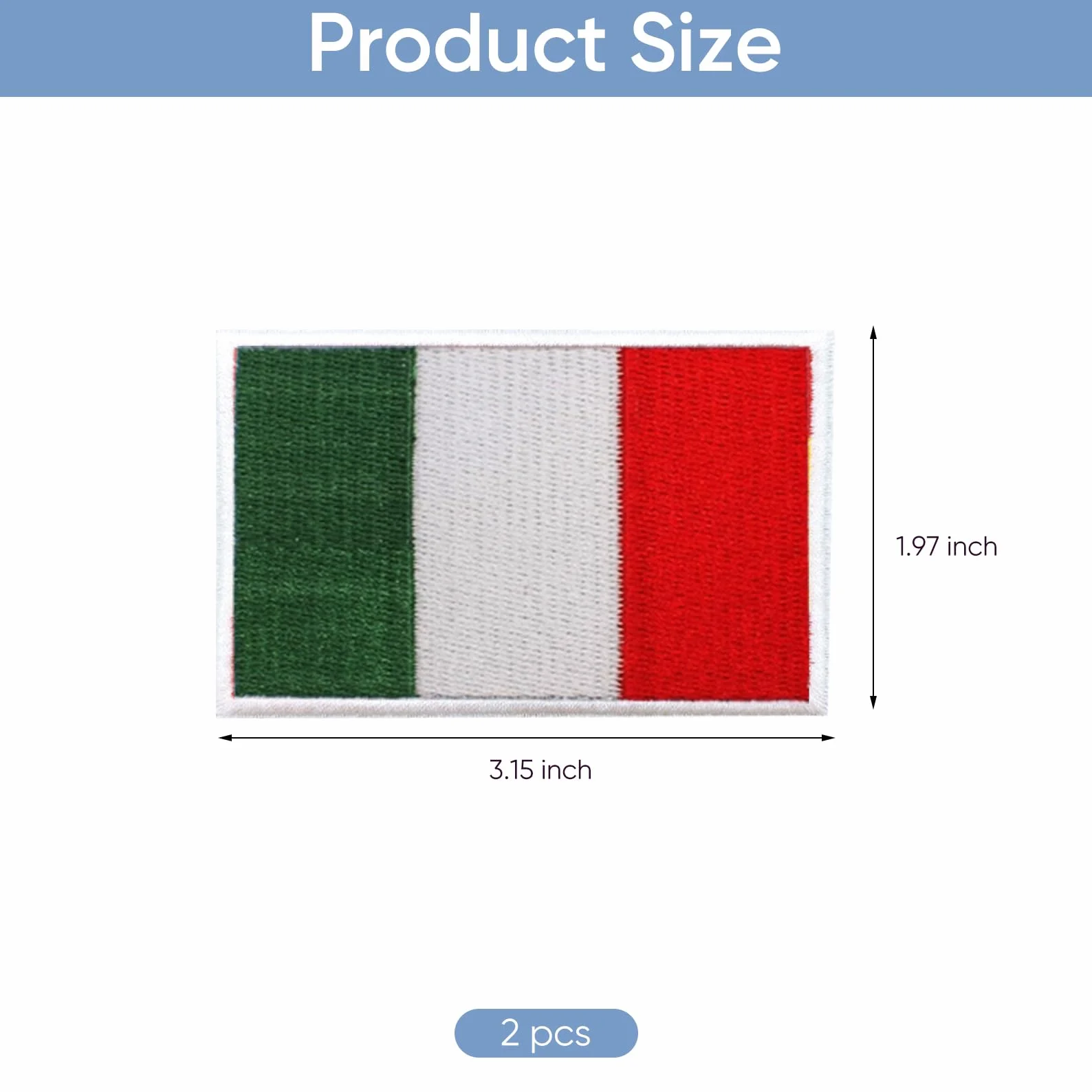 2 pezzi bandiera italiana con patch,ferrari patches,formula italiana con toppe
