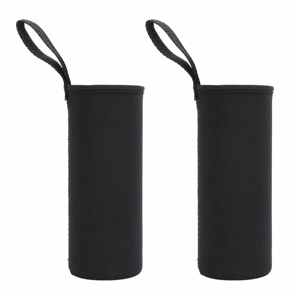 Fodera termica in neoprene per bottiglia d'acqua 1000 ml nero