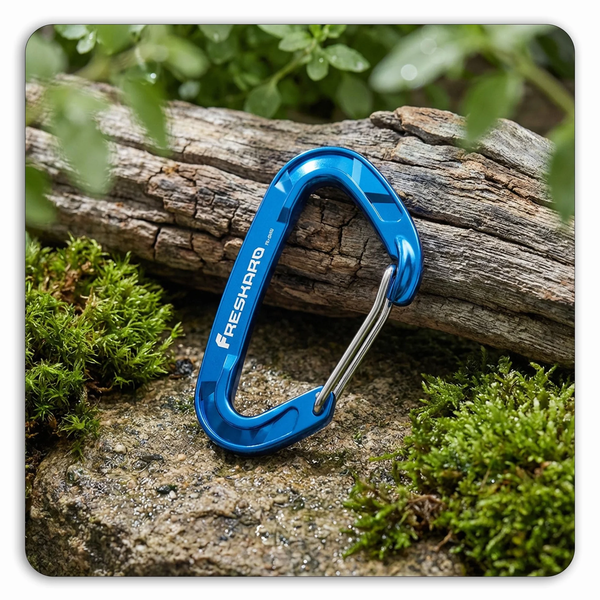 FresKaro Moschettone Wiregate 15kN 7075 Alluminio Aeronautico Ultralight Clip Portachiavi EDC