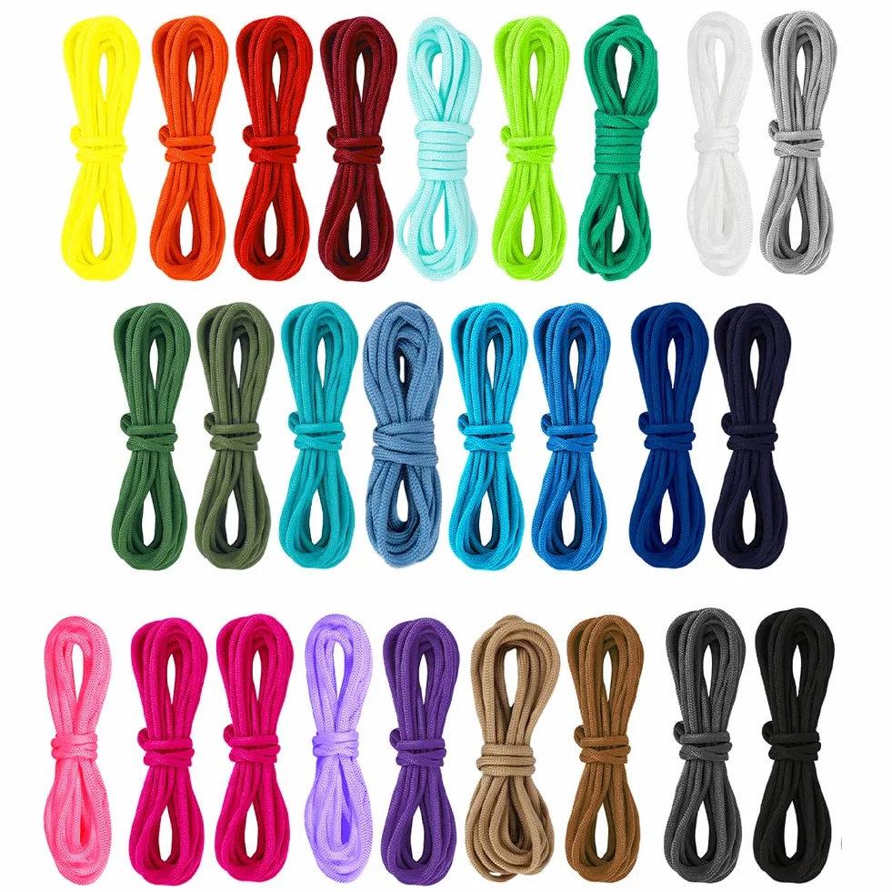 Corda Paracord 550 4 mm 7 fili 26 colori per sopravvivenza campeggio portachiavi collare cani