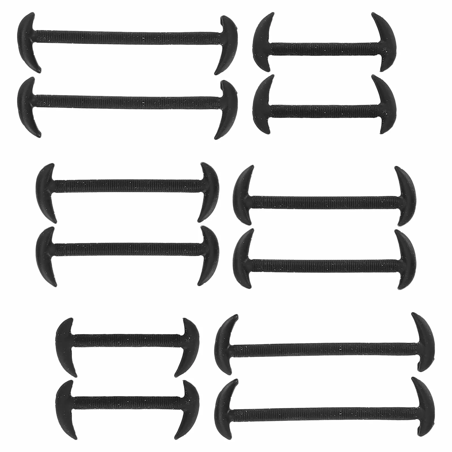 Cosiki Lacci per Scarpe Elastici, Niente Lacci per Scarpe Professionale Senza Cazzo di Calcio di Viaggio 12 Pezzi per Scaro di Sneaker in Silicone Elastico Impermeabile Portatile