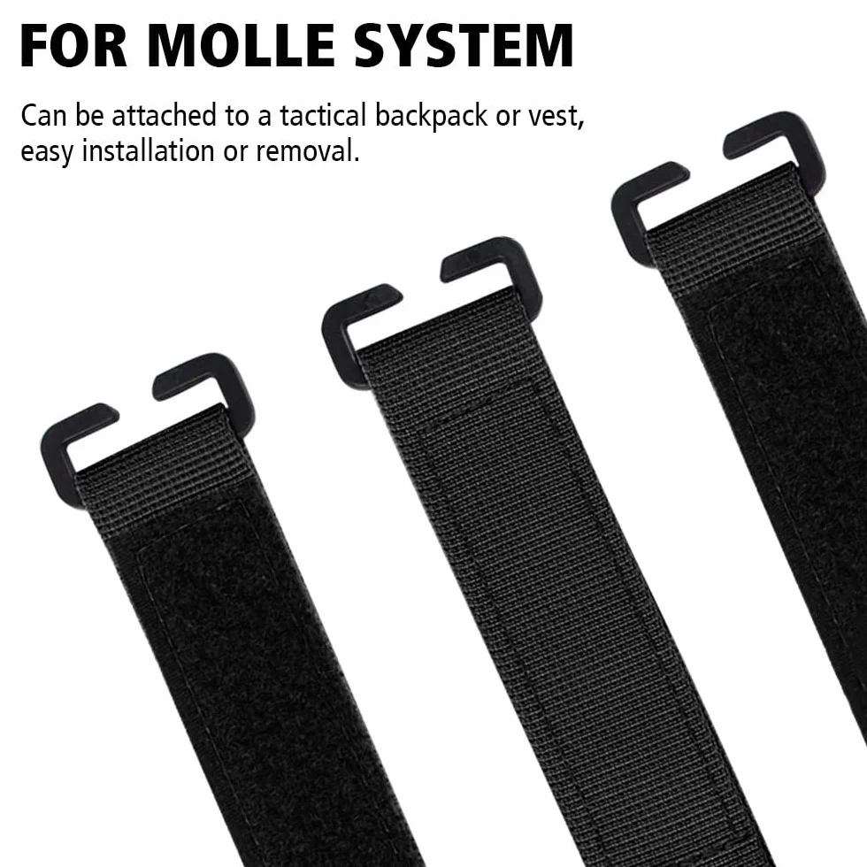 DONGKER 3 Toppe tattiche con Attacco Molle, Strisce tattiche Molle per Badge e Zaini