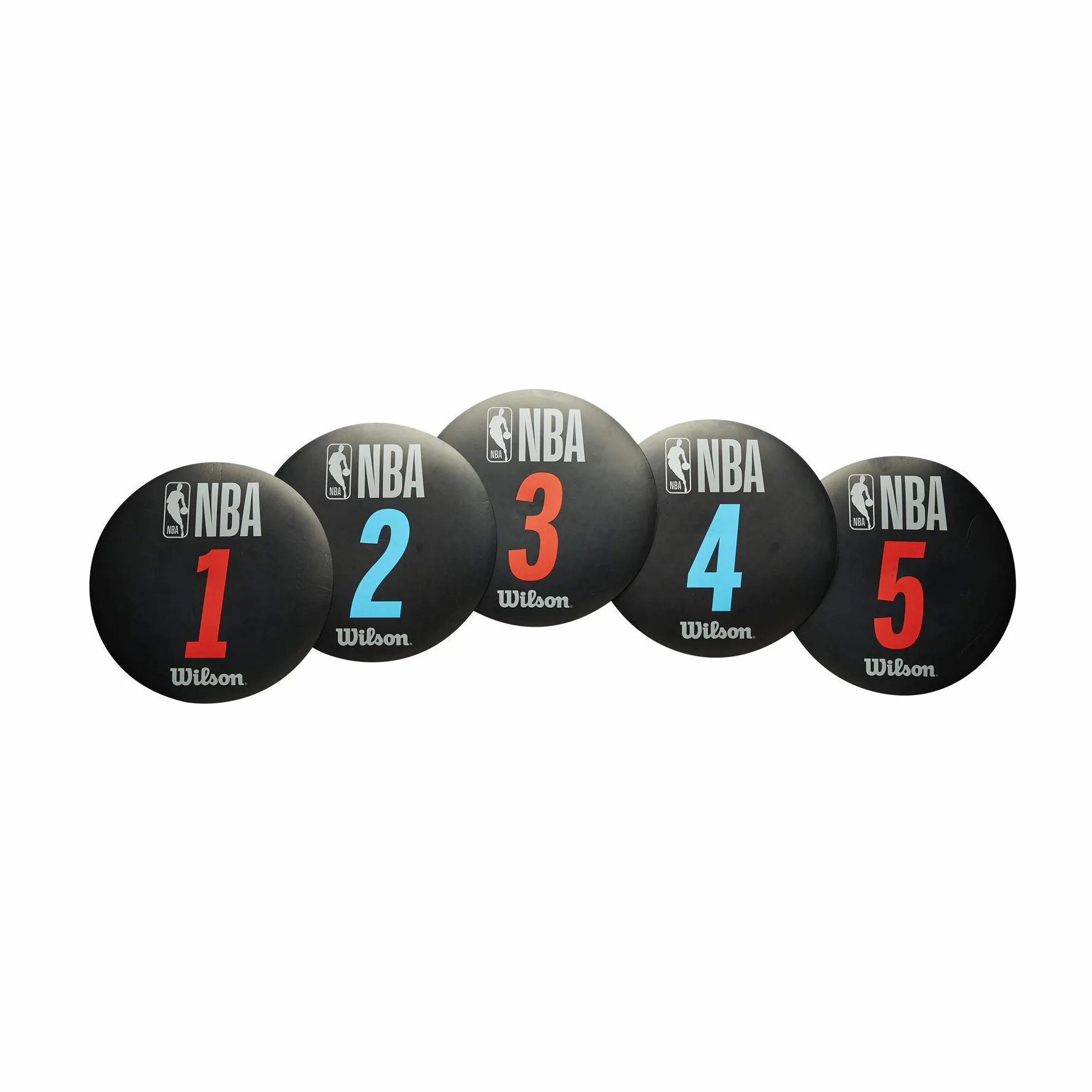 Wilson Delimitatori da Basket NBA DRV Training Markers Plastica Nero 5 unità