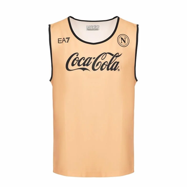 SSC Napoli Pettorina Training Ea7 Calcio Unisex Adulto