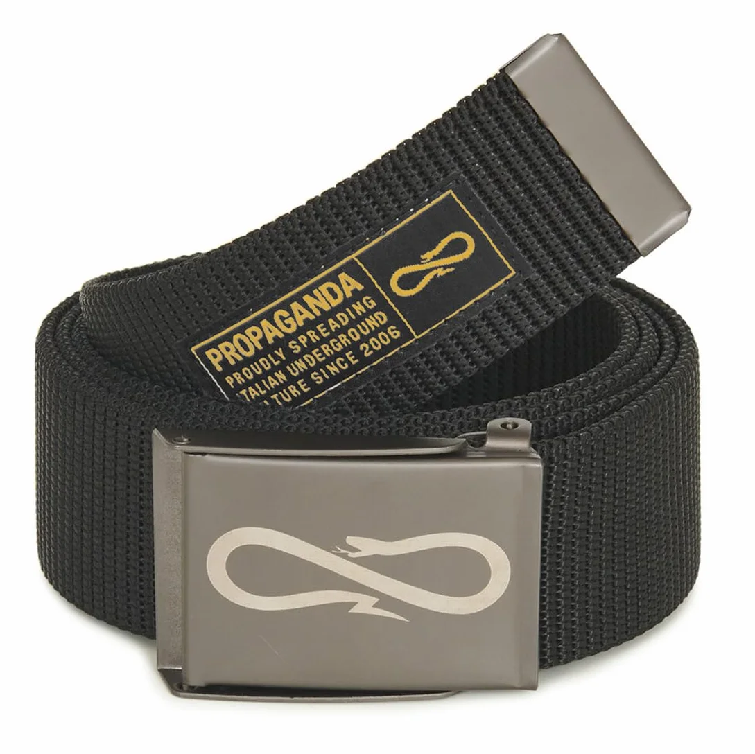 PROPAGANDA Cintura logo belt fibbia a scorrimento Originale 120 cm Taglia unica regolabile