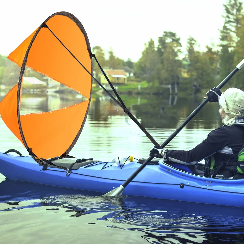 SUNGOOYUE Portable Kayak Wind Sail 108cm Canoe Popup Kit Accessories for Kayak Canoe Boat