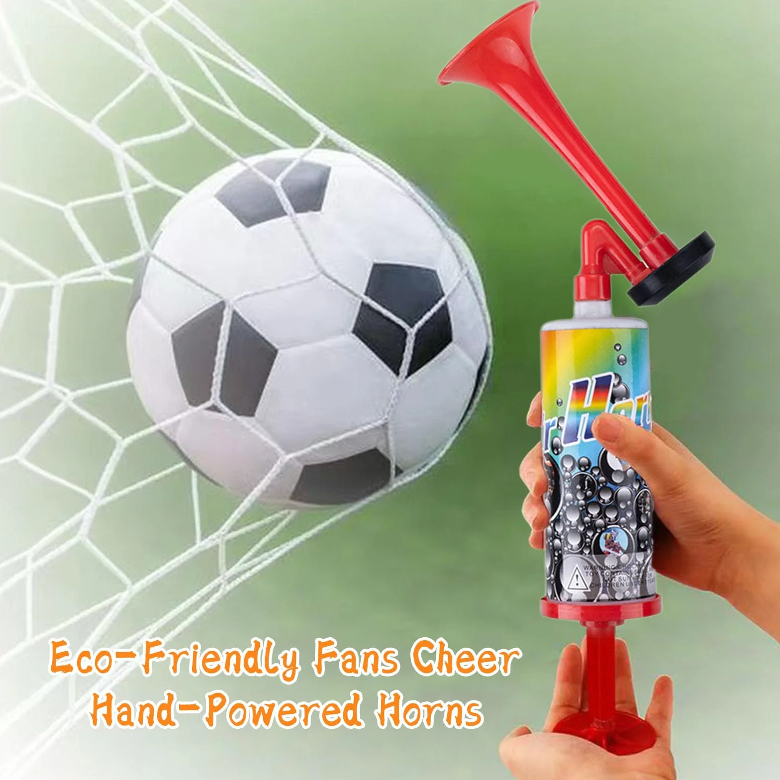 Tromba da Stadio WideSmart Manuale 4 PCS Air Horn Clacson a Gas per Partite di Calcio Eventi Sportivi