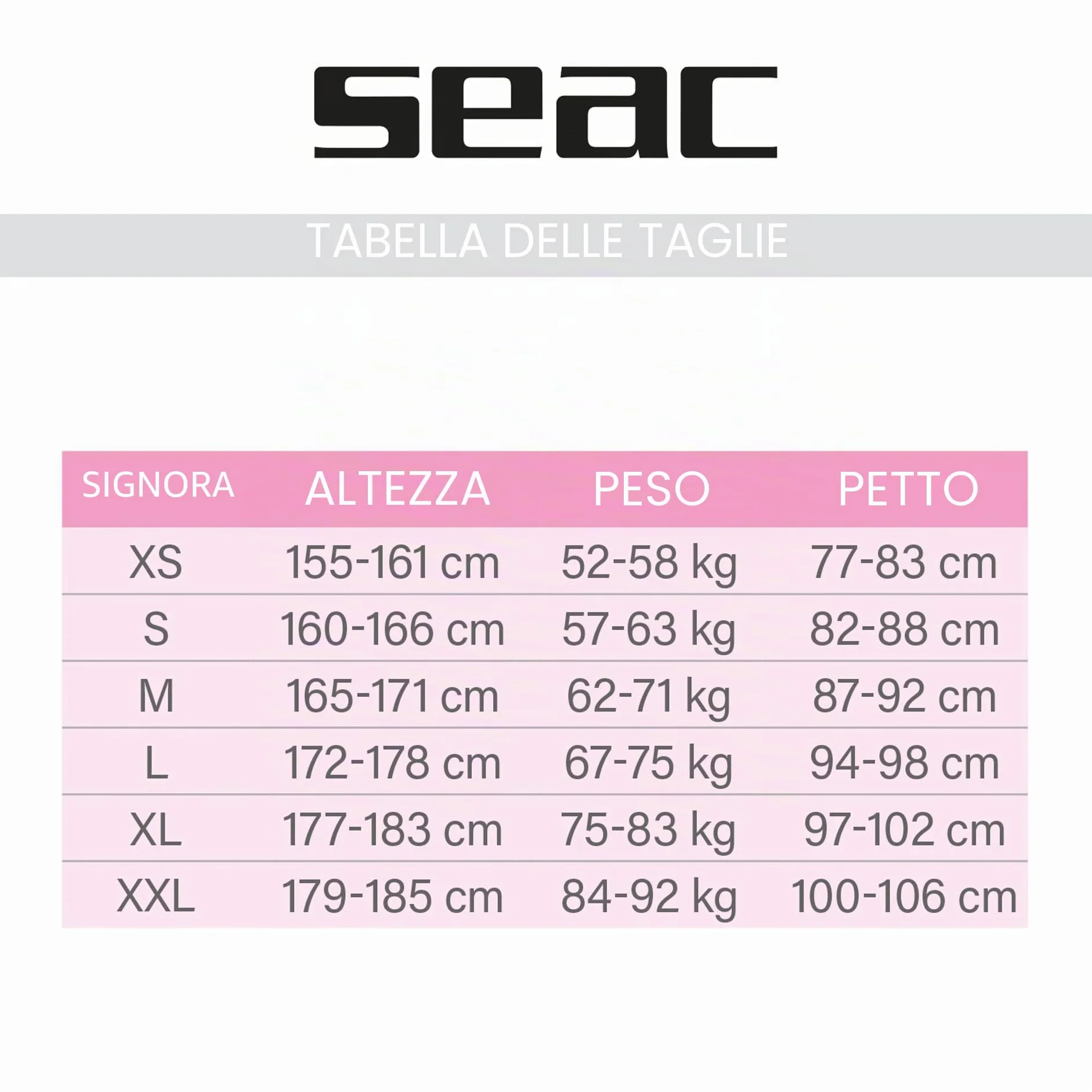 Seac Ciao Lady, Muta Corta da Donna, Neoprene 2,5 mm per Snorkeling, Subacquea e altre Attività in Acqua