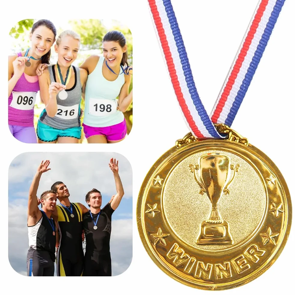 Medaglia Premio Competizione Calcistica Oro Argento Bronzo Souvenir Vincitore