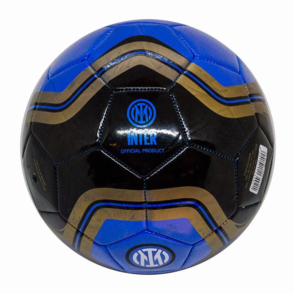 Mondo Toys Pallone da Calcio Cucito INTER PRO Ufficiale Misura 5 Nero Azzurro 400g