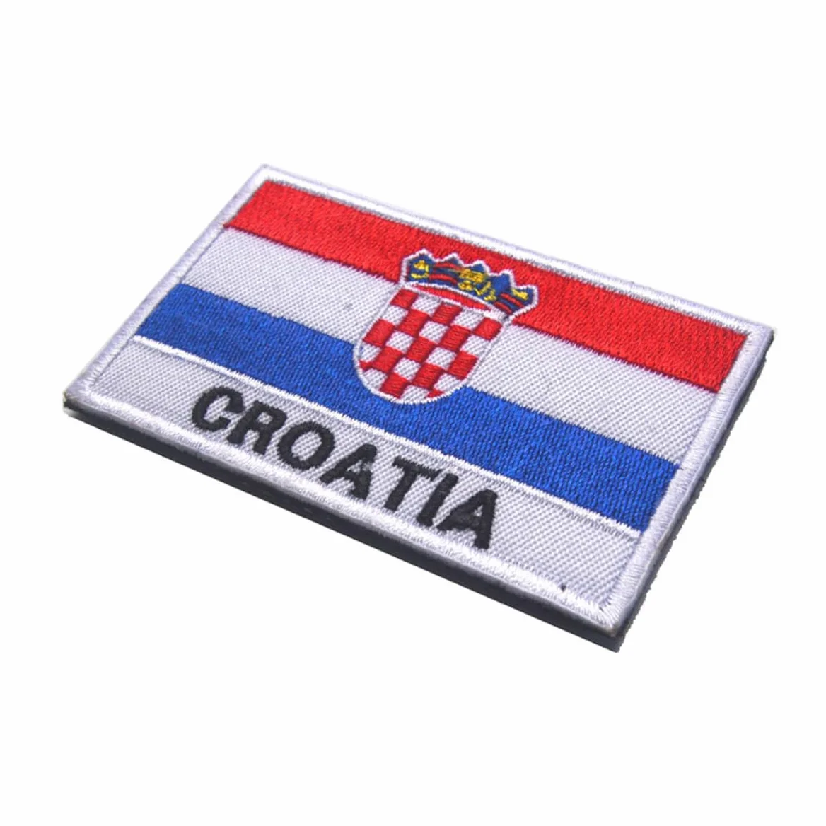 Bandiera croata Bandiera Croazia Ricamo da Braccio Bandiera Nazionale Patch Braccio Adesivi Magico