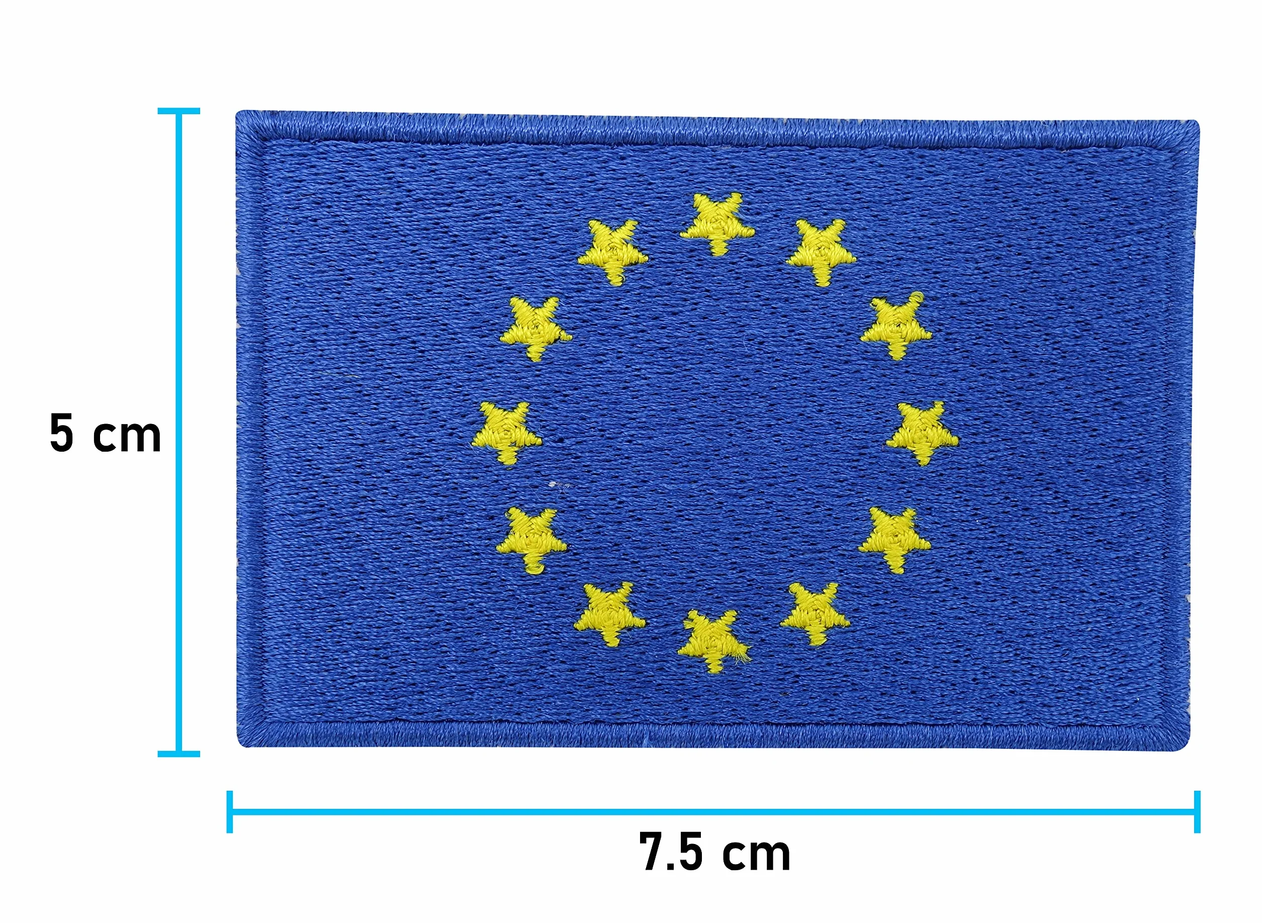 Toppa con retro per bandiera europea, con bandiera europea