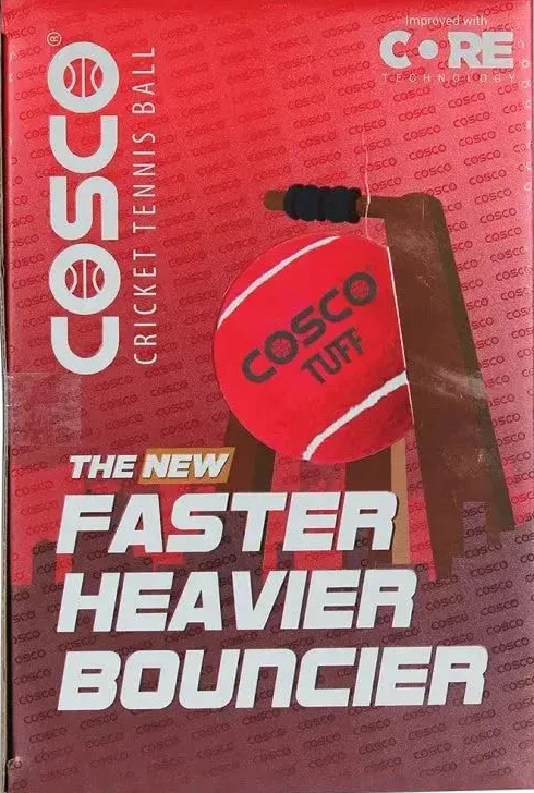 Cosco Tuff Palline da cricket pesanti confezione da 6 Rosso